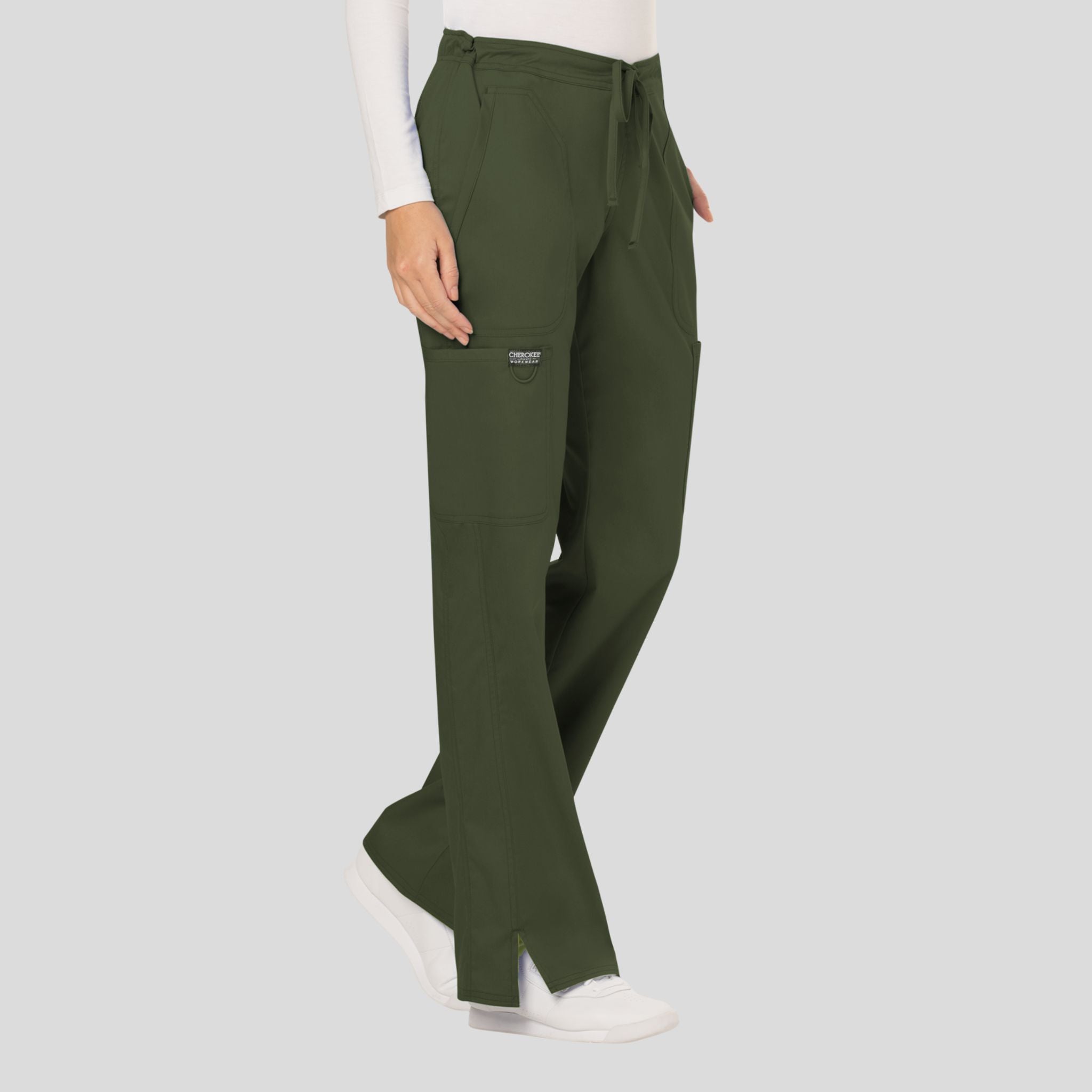 Women's Drawstring Flare Scrub Pant