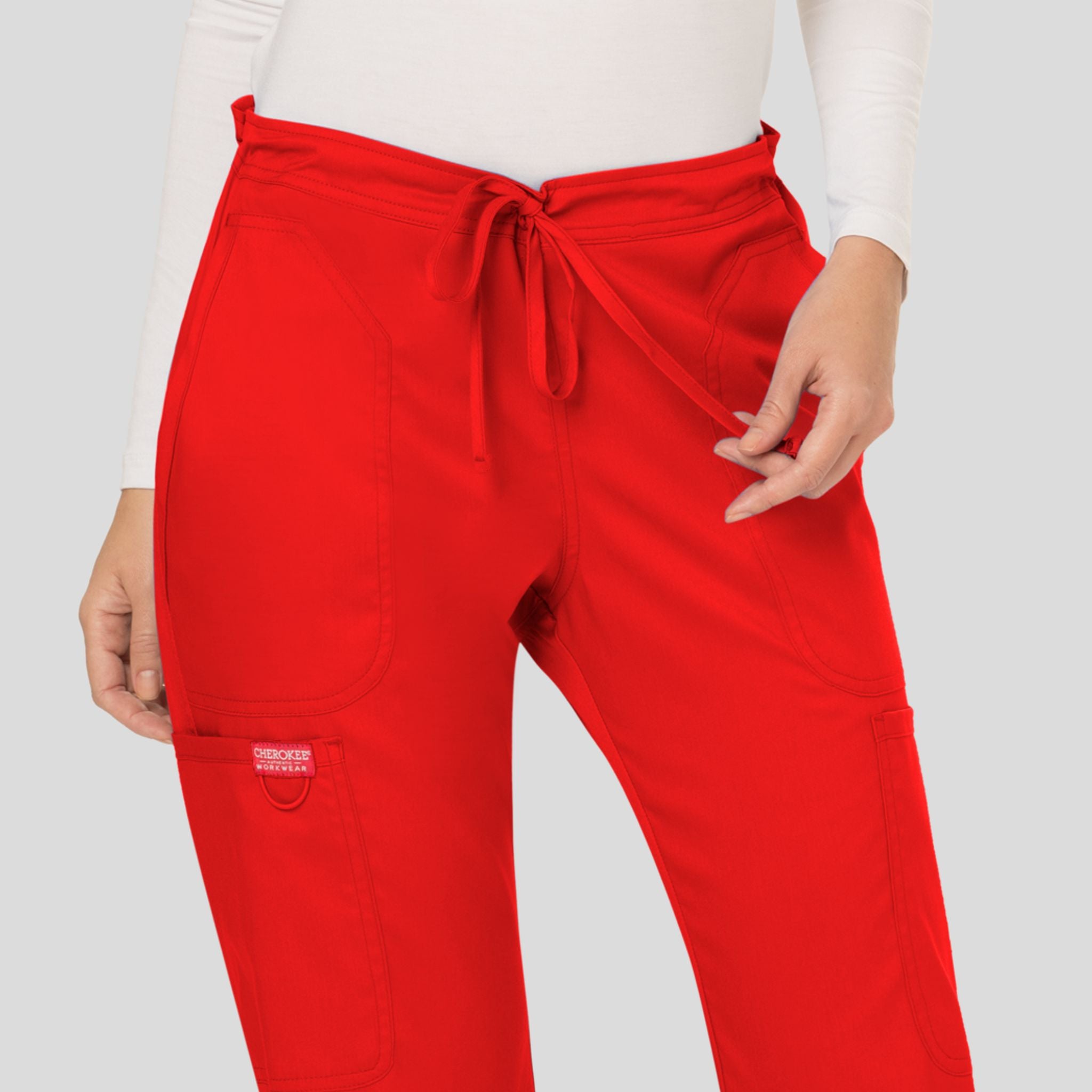 Women's Drawstring Flare Scrub Pant