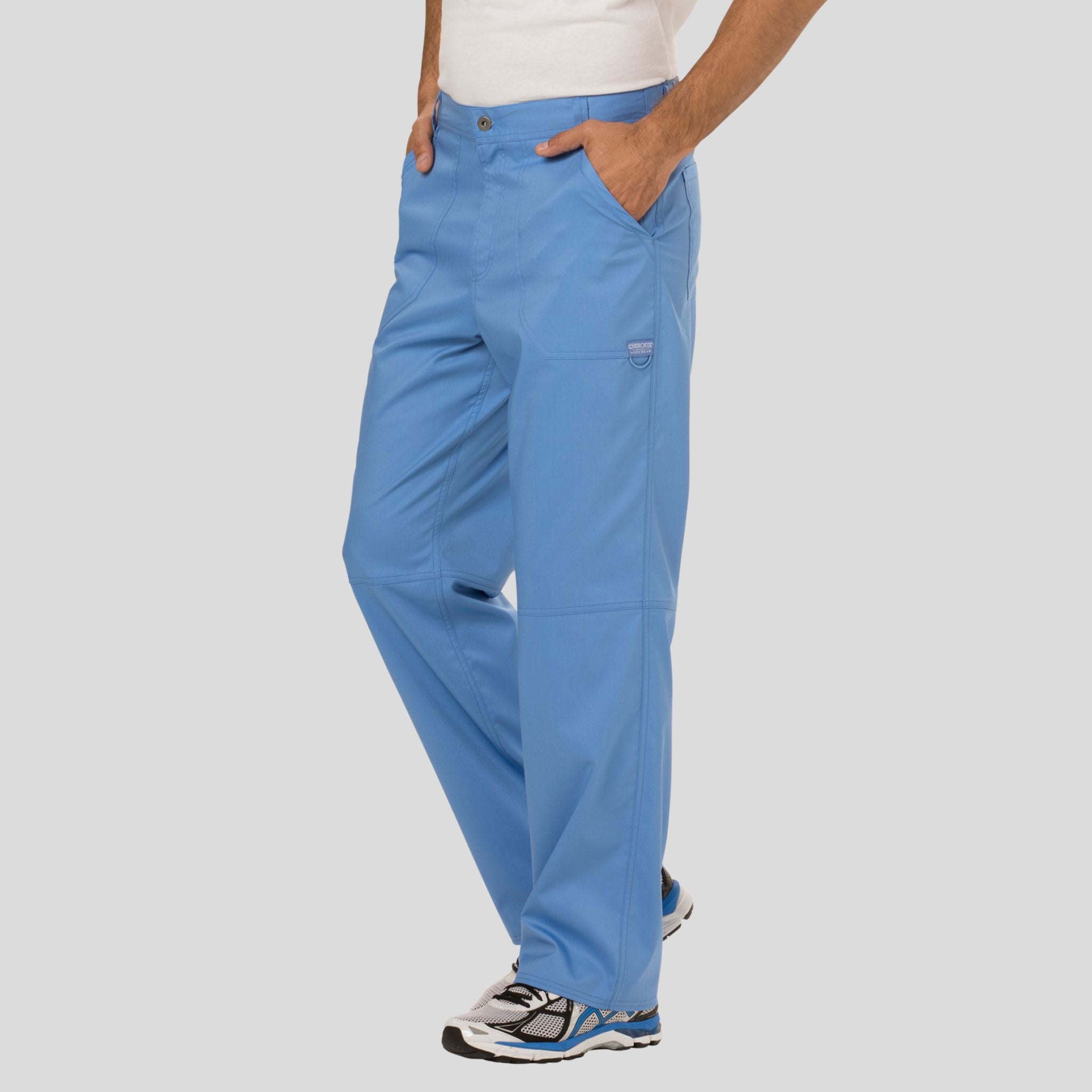 Men's Zip Fly Cargo Scrub Pant