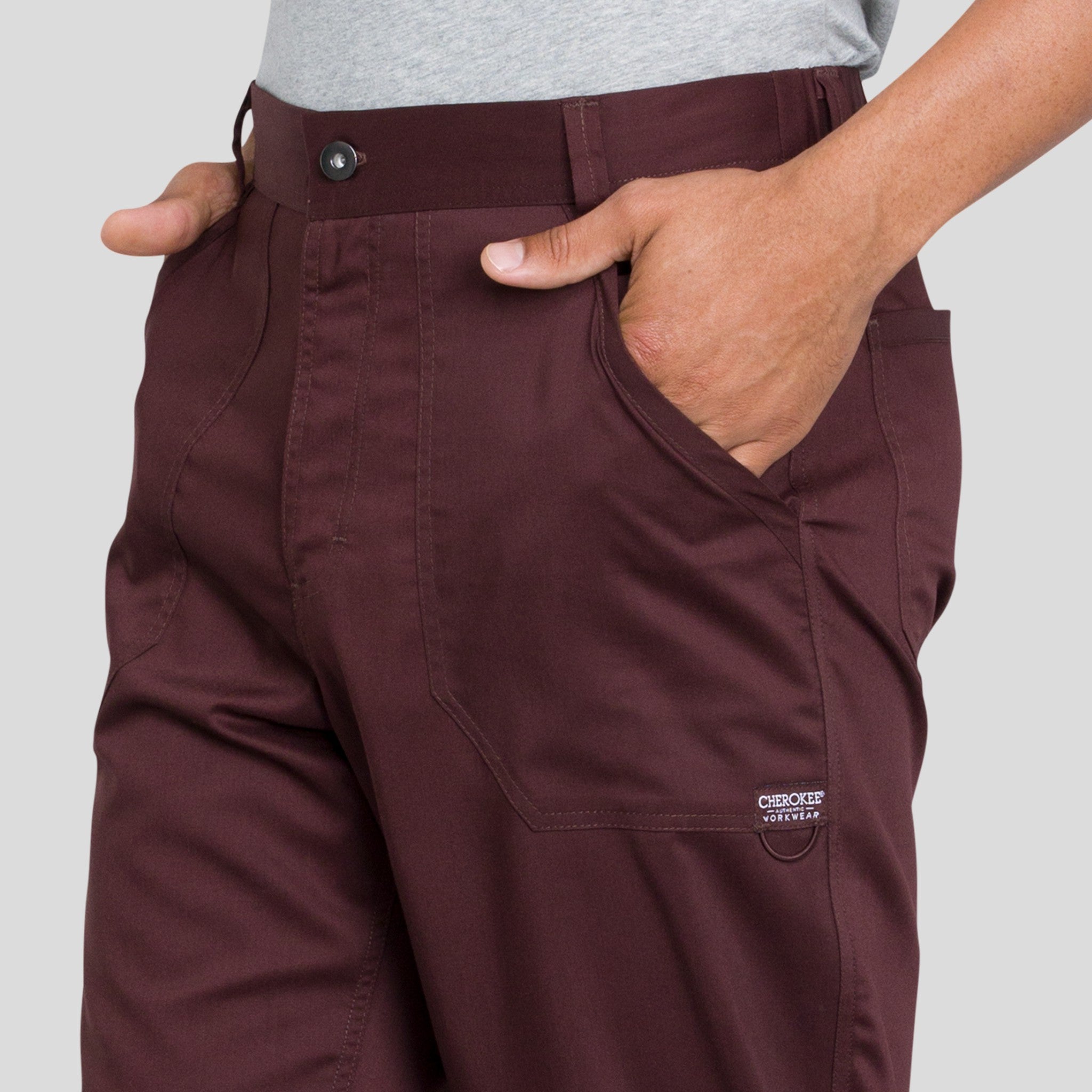 Men's Zip Fly Cargo Scrub Pant