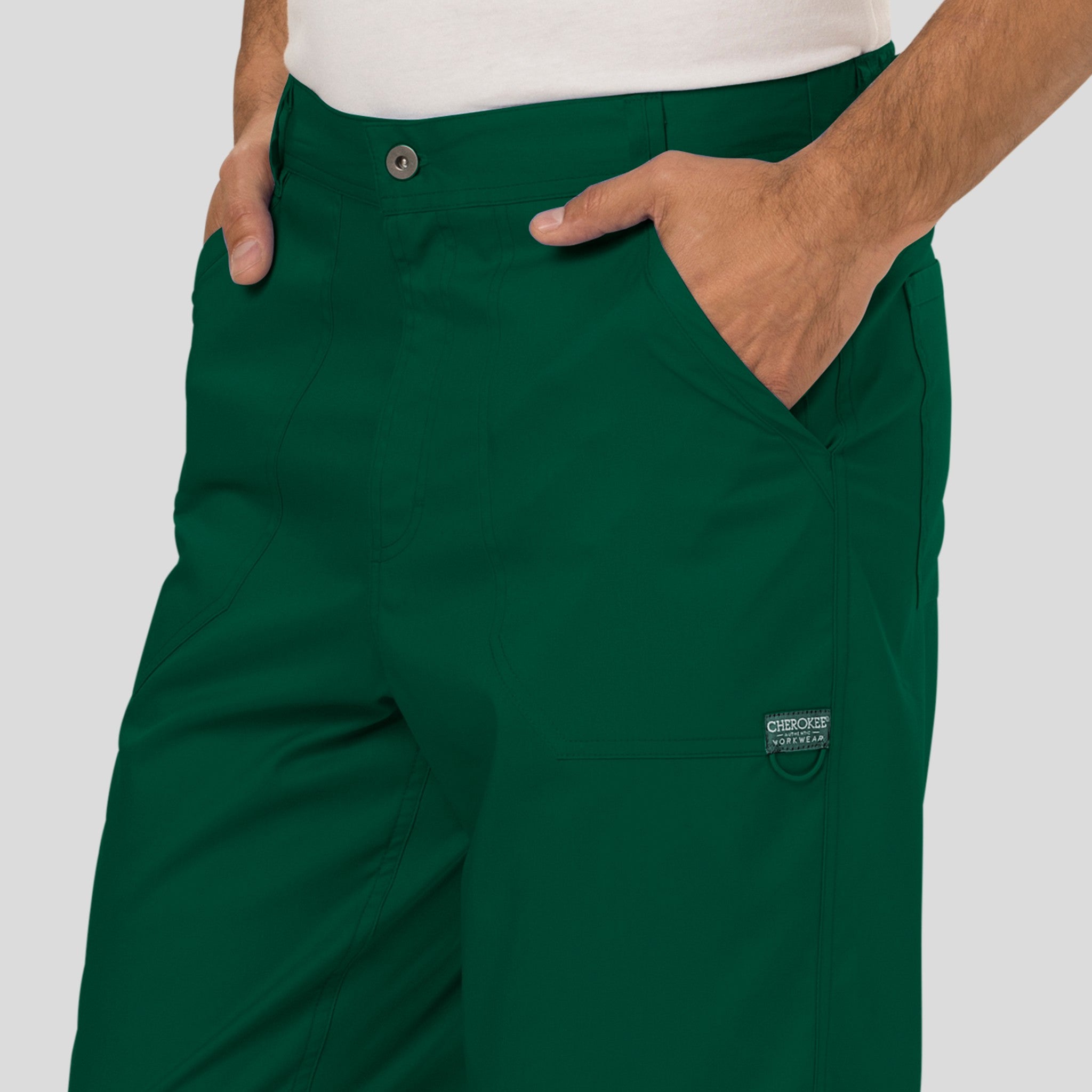 Men's Zip Fly Cargo Scrub Pant