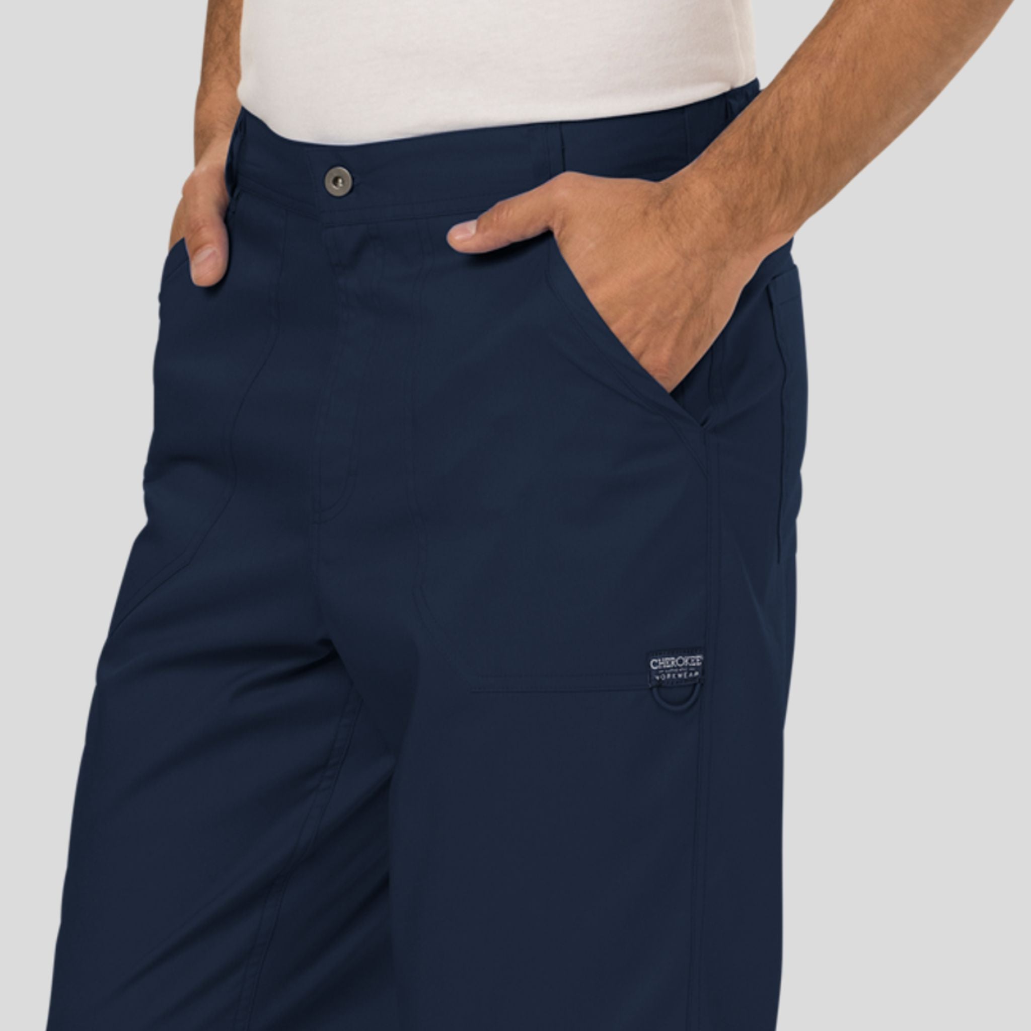 Men's Zip Fly Cargo Scrub Pant