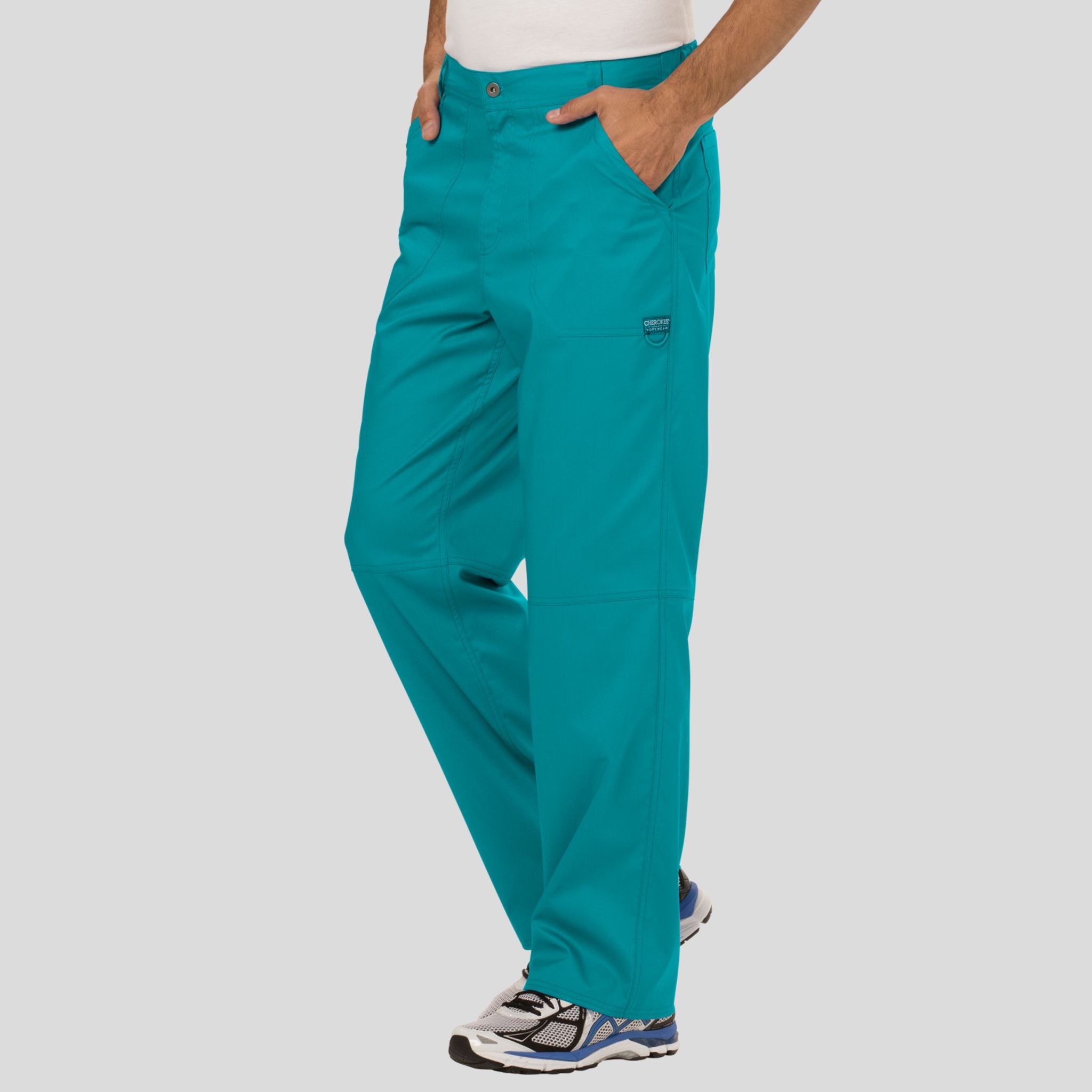 Men's Zip Fly Cargo Scrub Pant