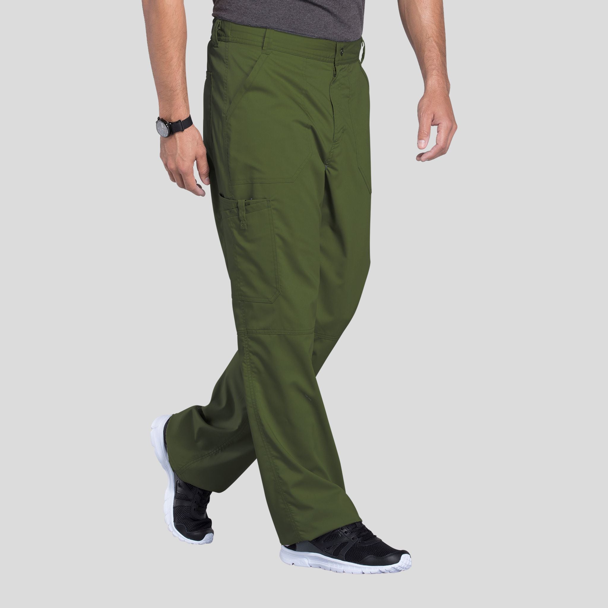 Men's Zip Fly Cargo Scrub Pant