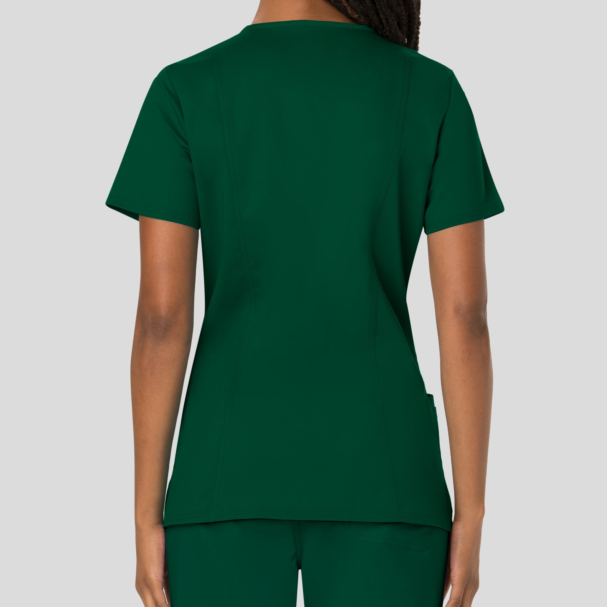 Women's V-Neck Solid Scrub Top