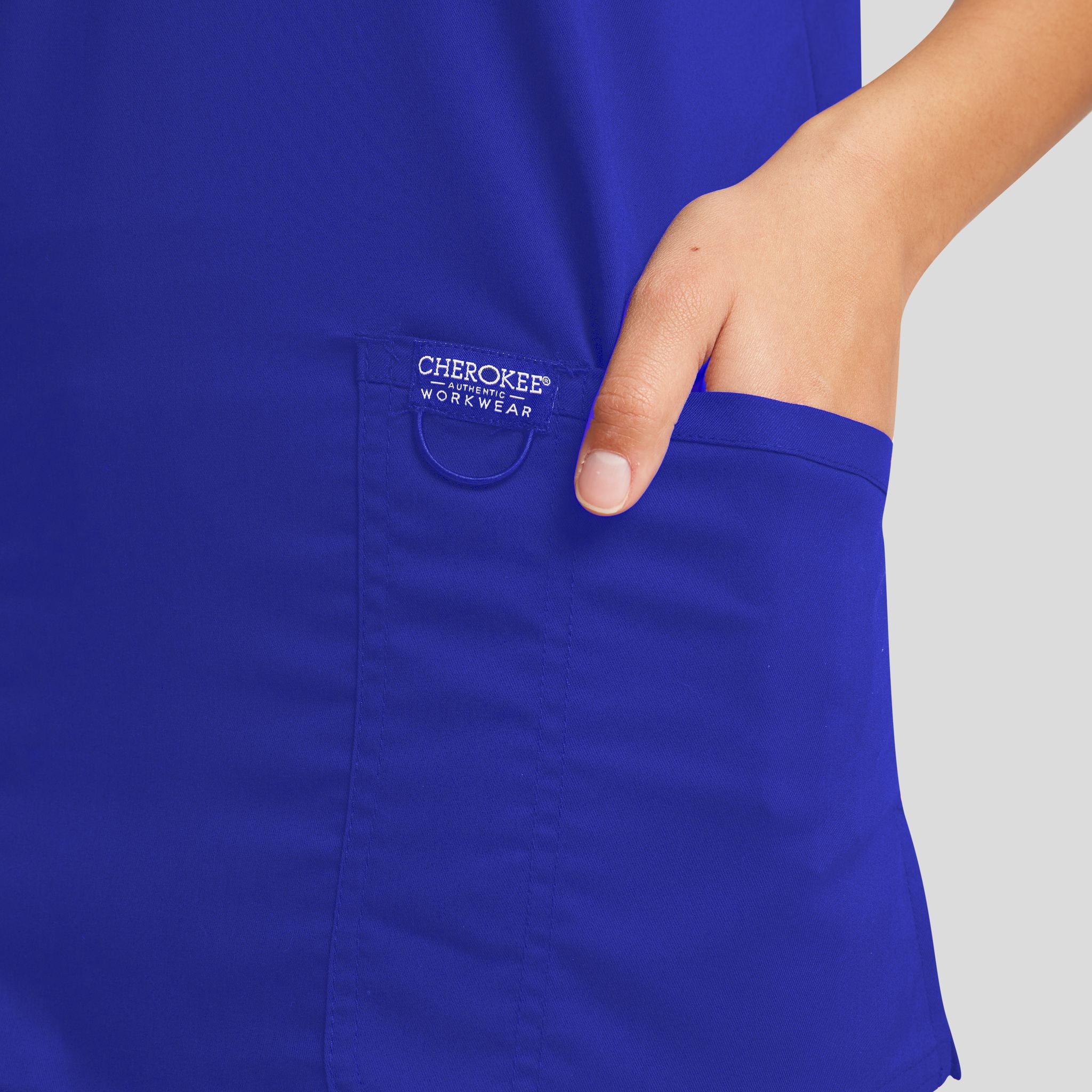 Women's V-Neck Solid Scrub Top