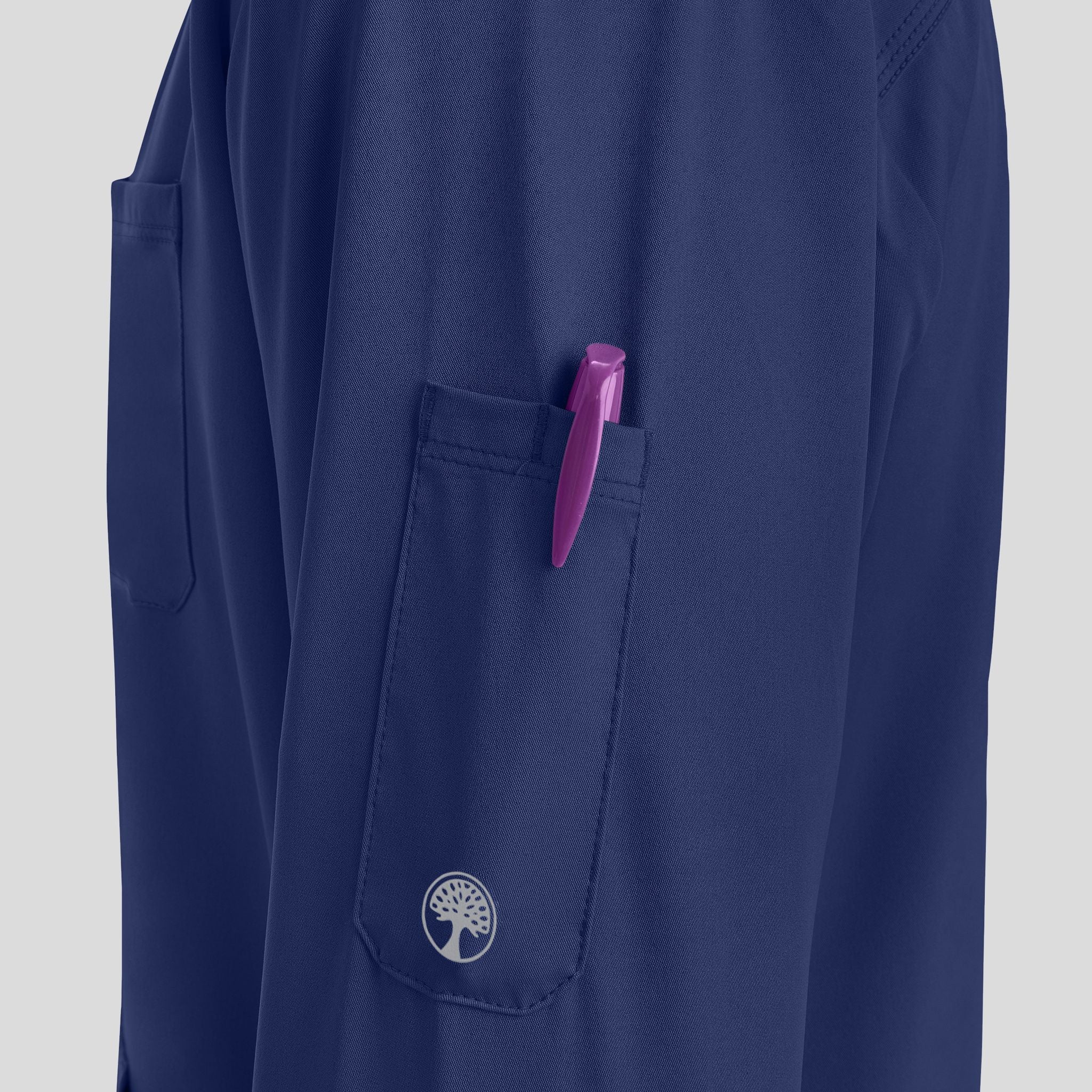 Men's Michael Zip Front Solid Scrub Jacket