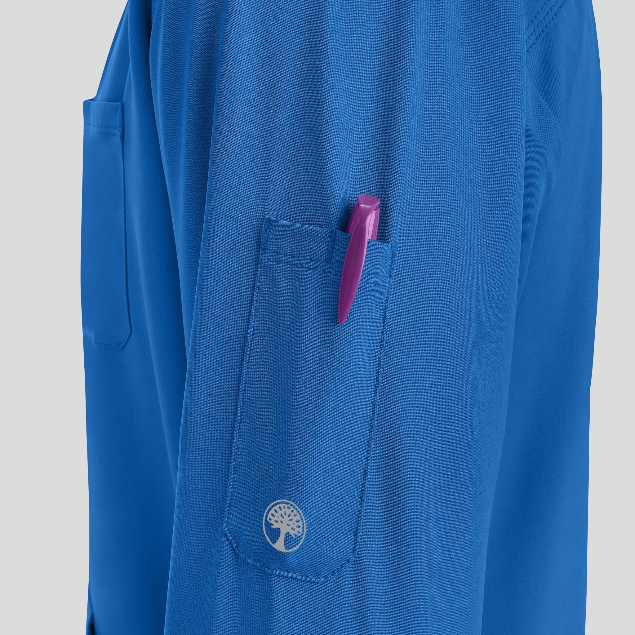 Men's Michael Zip Front Solid Scrub Jacket