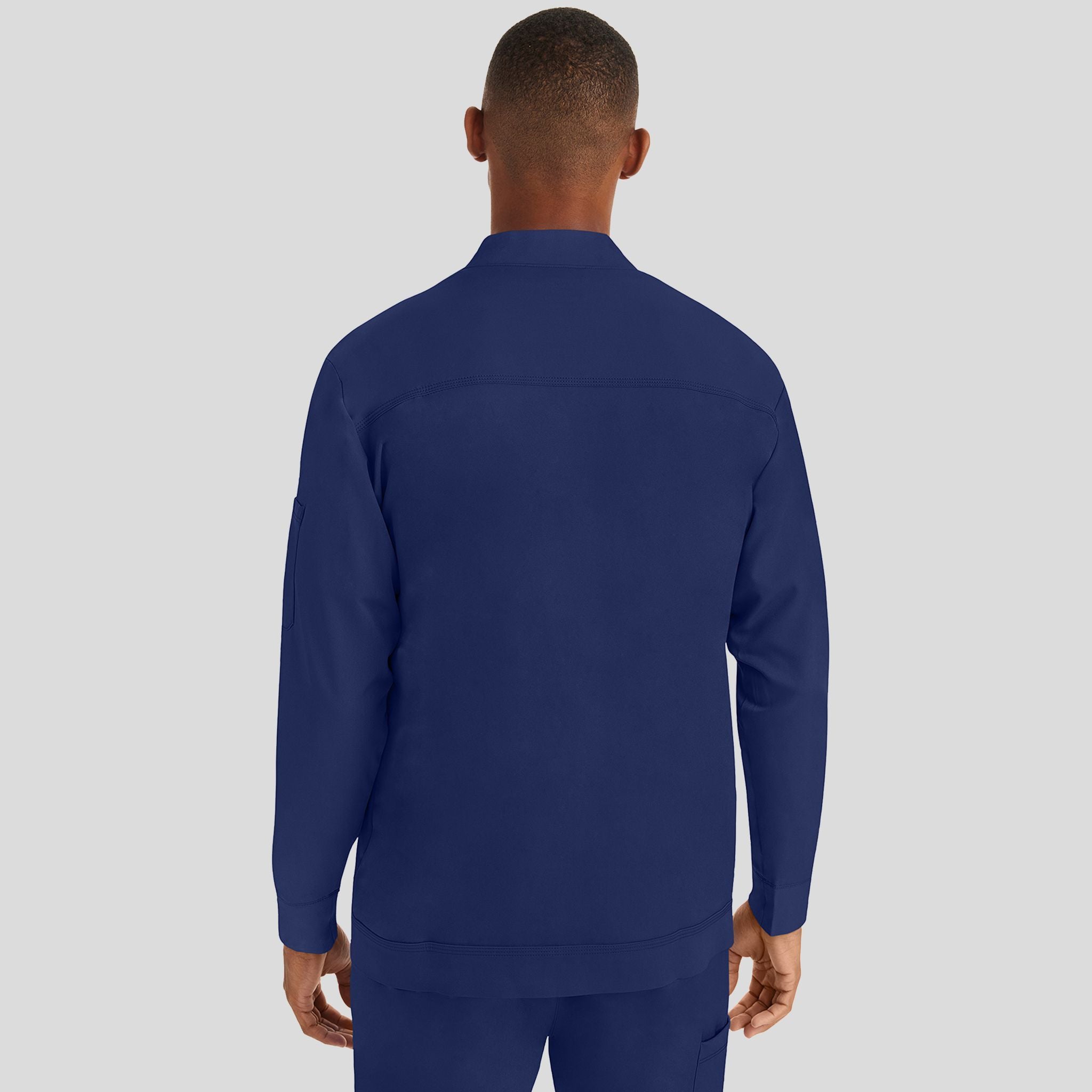Men's Michael Zip Front Solid Scrub Jacket