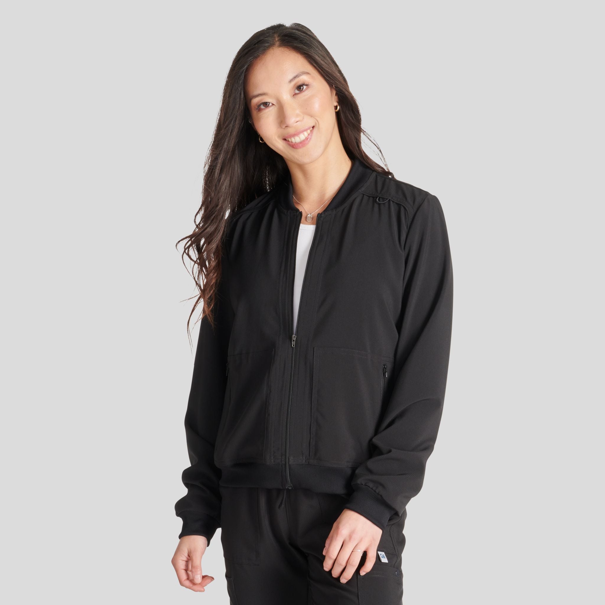 Women's Zip Front Bomber Jacket