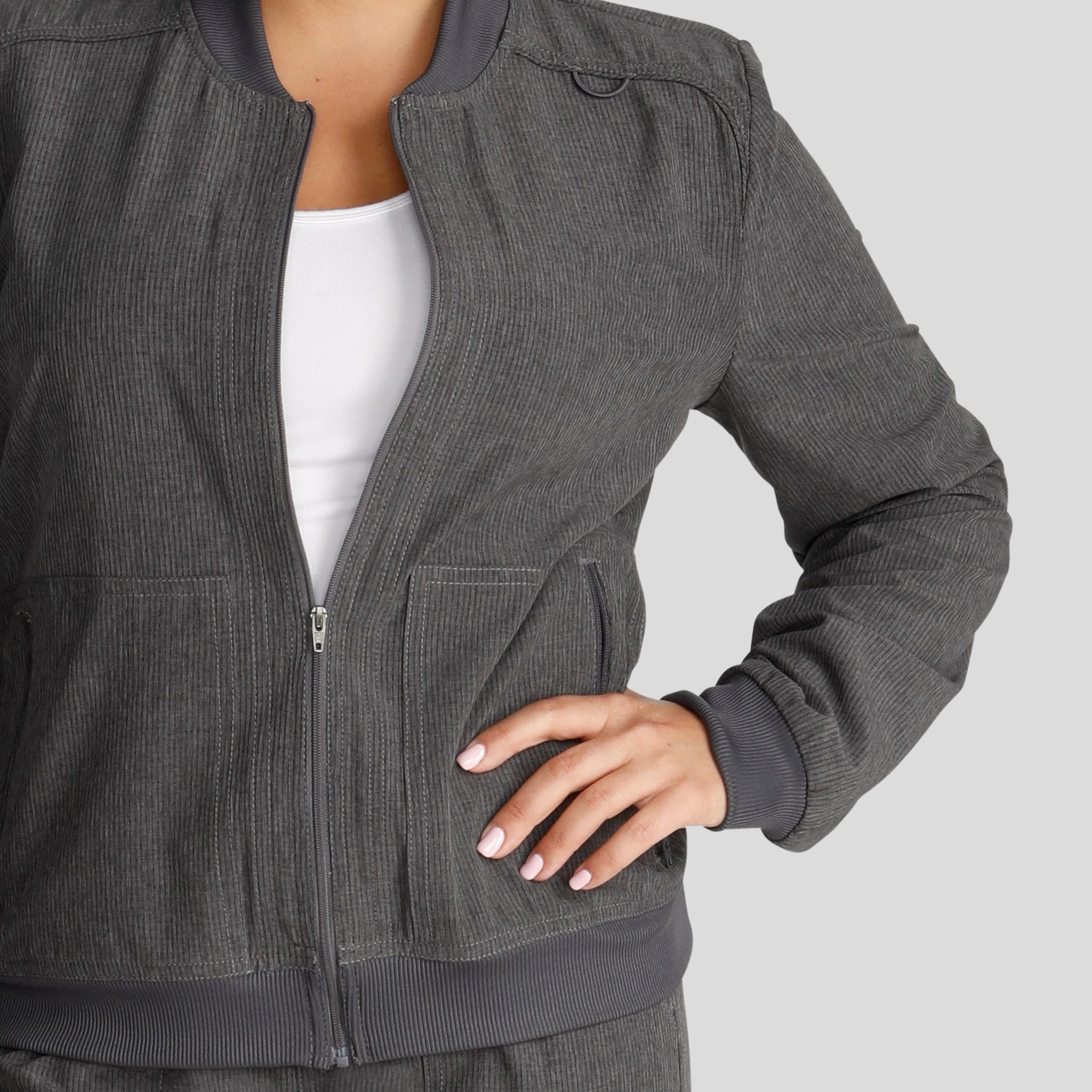 Women's Zip Front Bomber Jacket