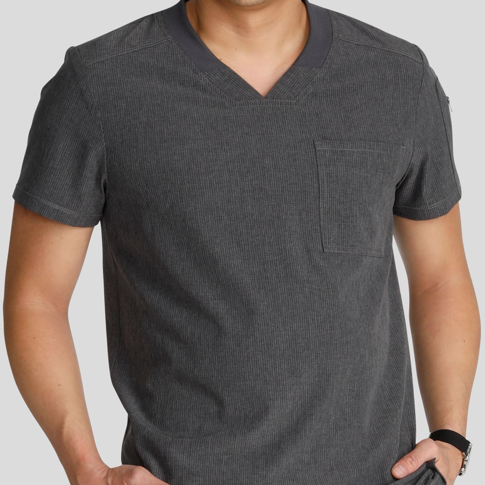 Men's V-Neck Scrub Top