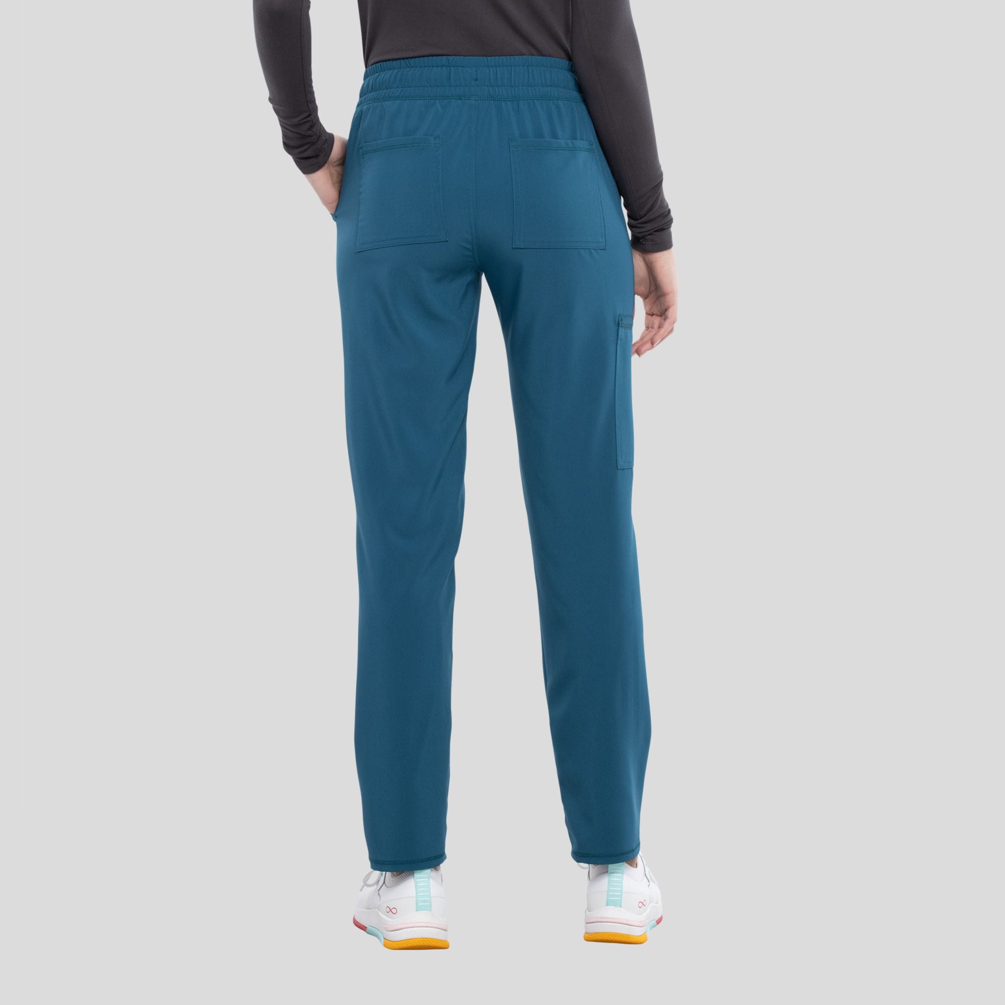 Mid Rise Tapered Leg Drawstring Pant