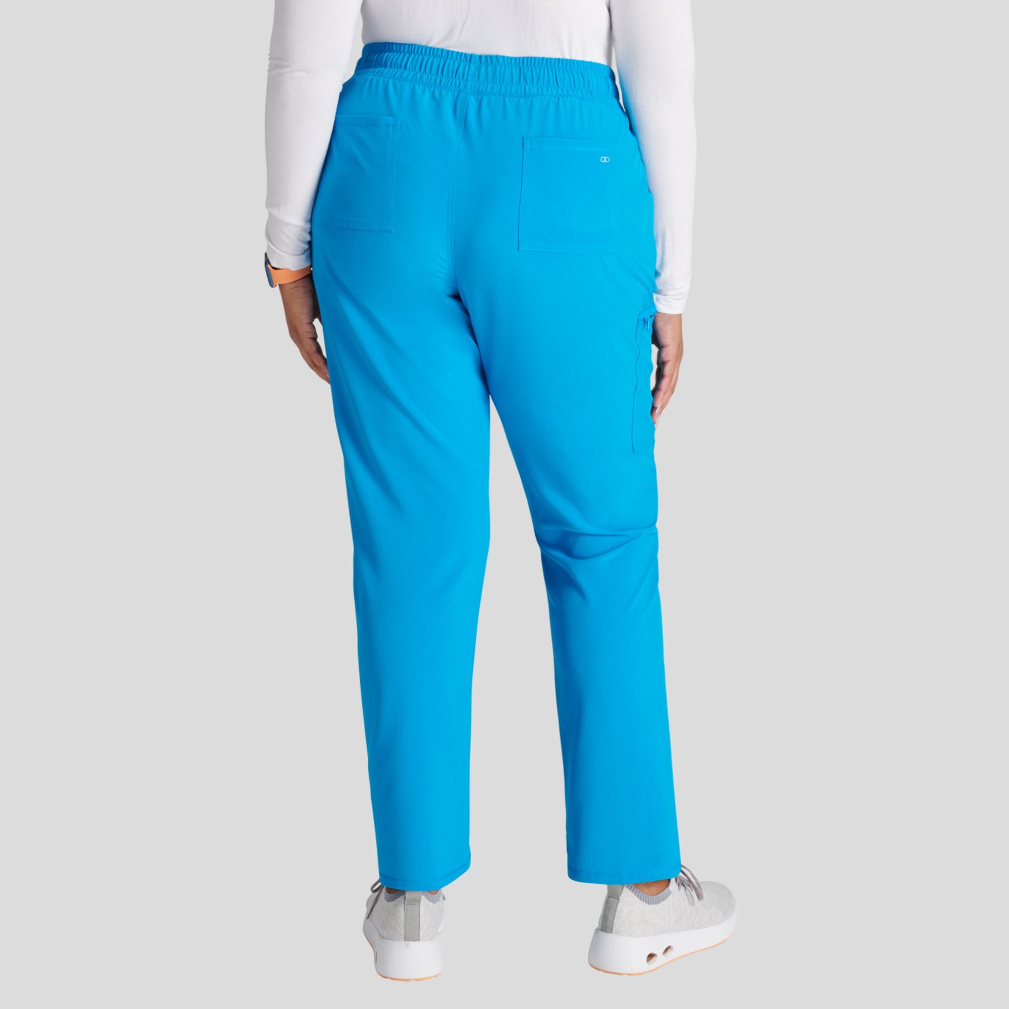 Mid Rise Tapered Leg Drawstring Pant