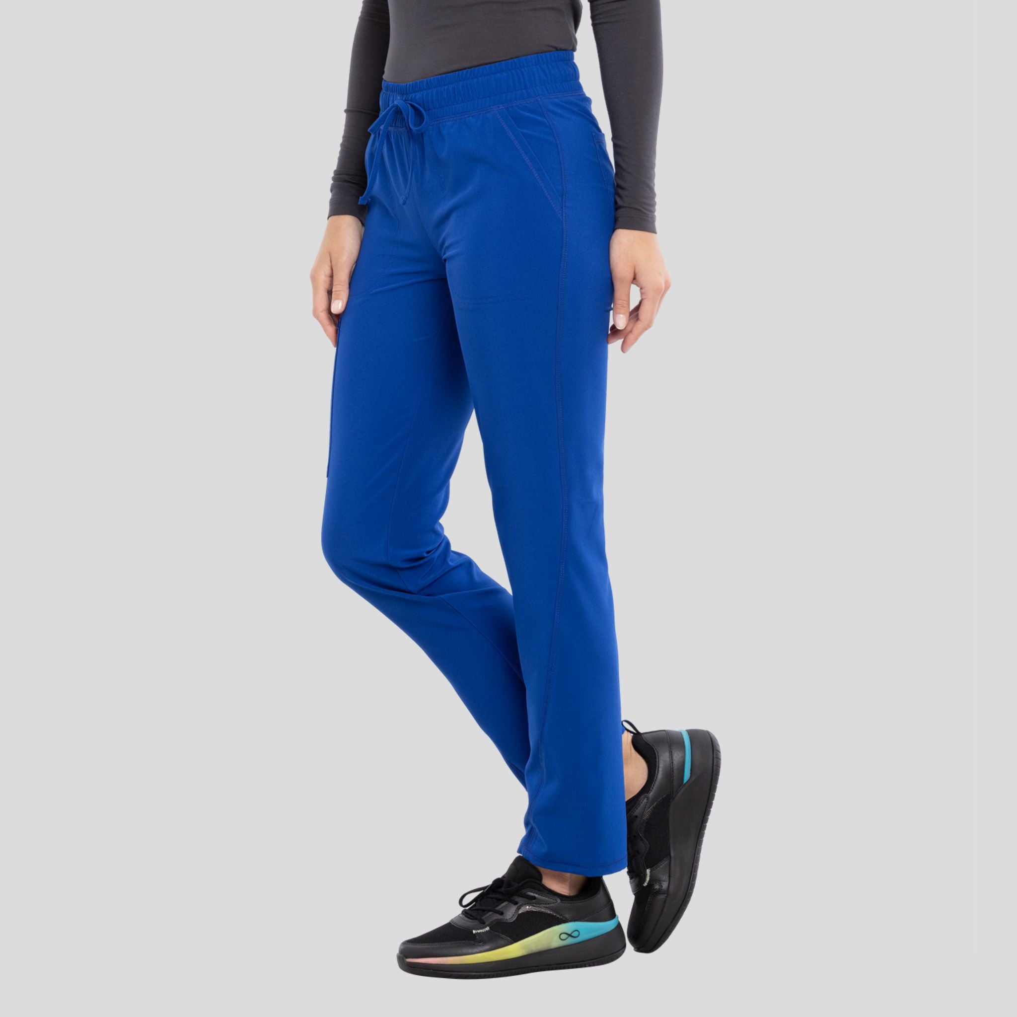 Mid Rise Tapered Leg Drawstring Pant