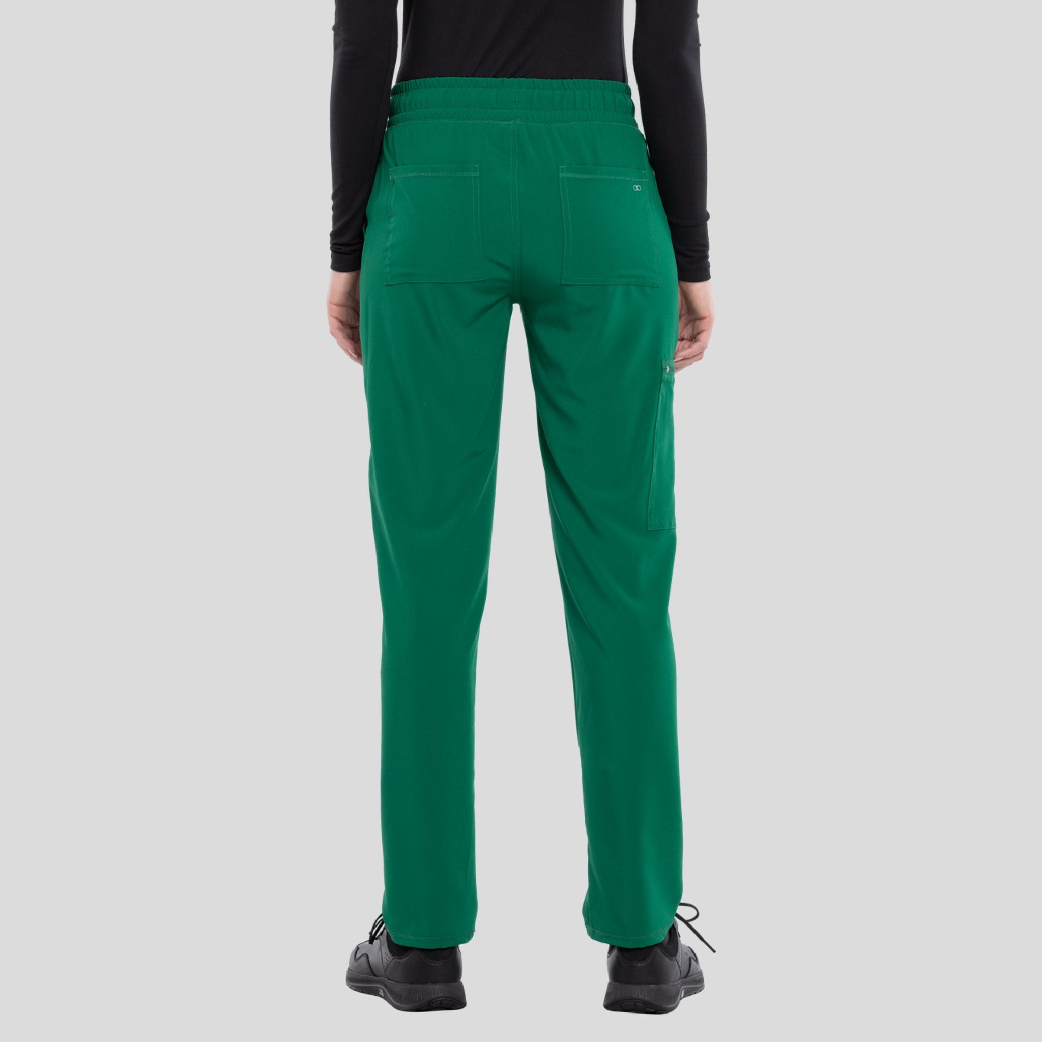 Mid Rise Tapered Leg Drawstring Pant