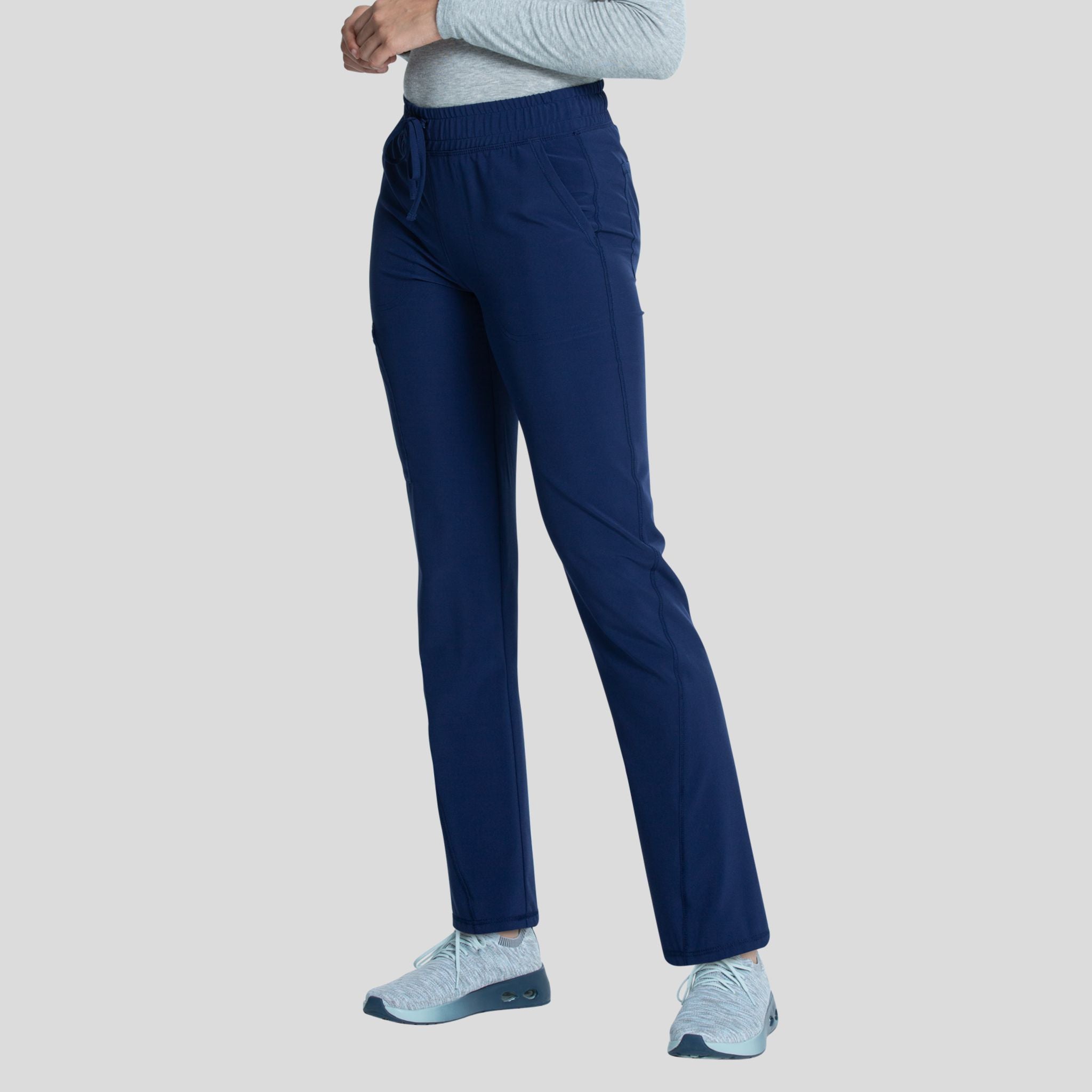 Mid Rise Tapered Leg Drawstring Pant