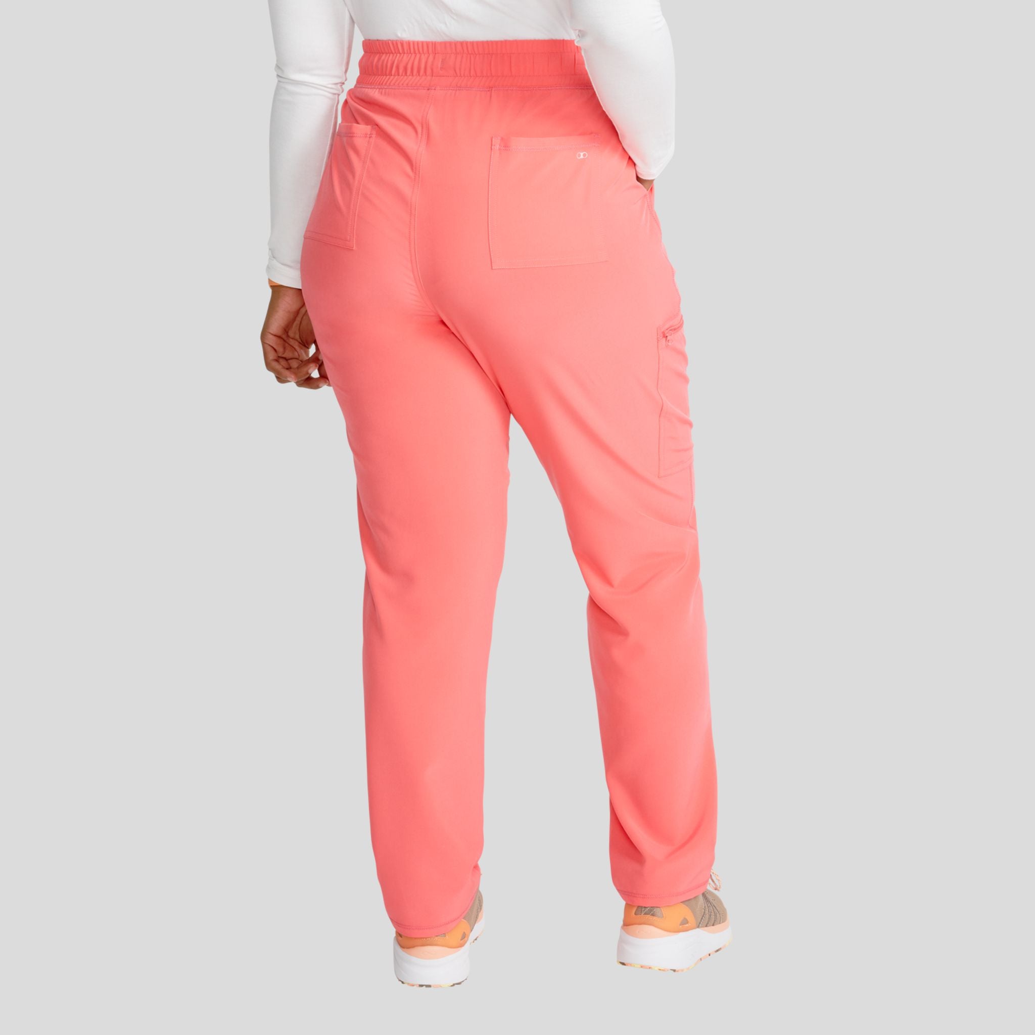 Mid Rise Tapered Leg Drawstring Pant