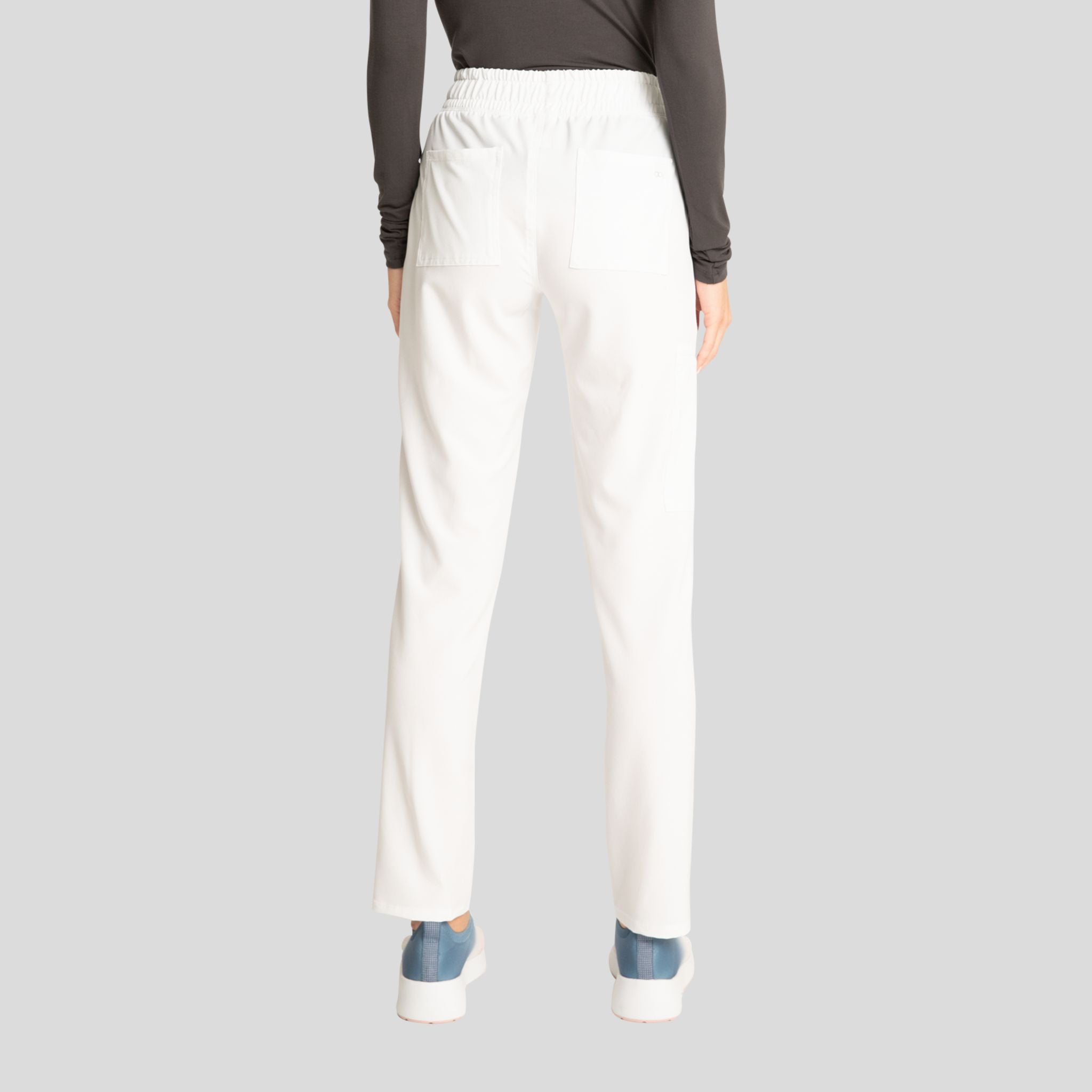 Mid Rise Tapered Leg Drawstring Pant