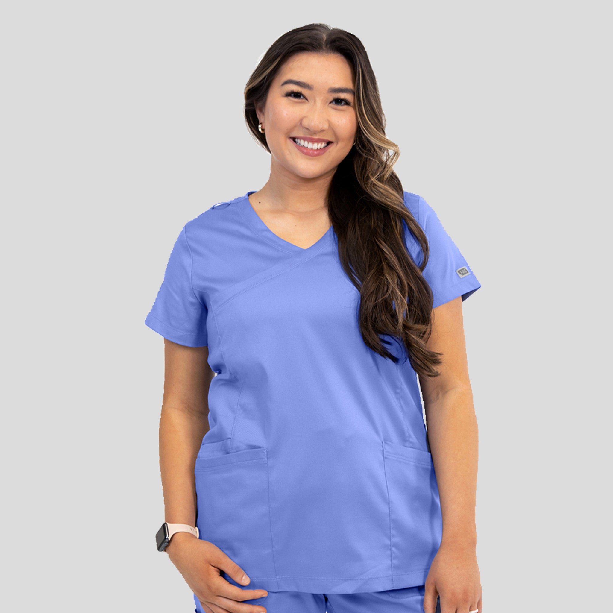 Women’s Mock Wrap Knit Side Top