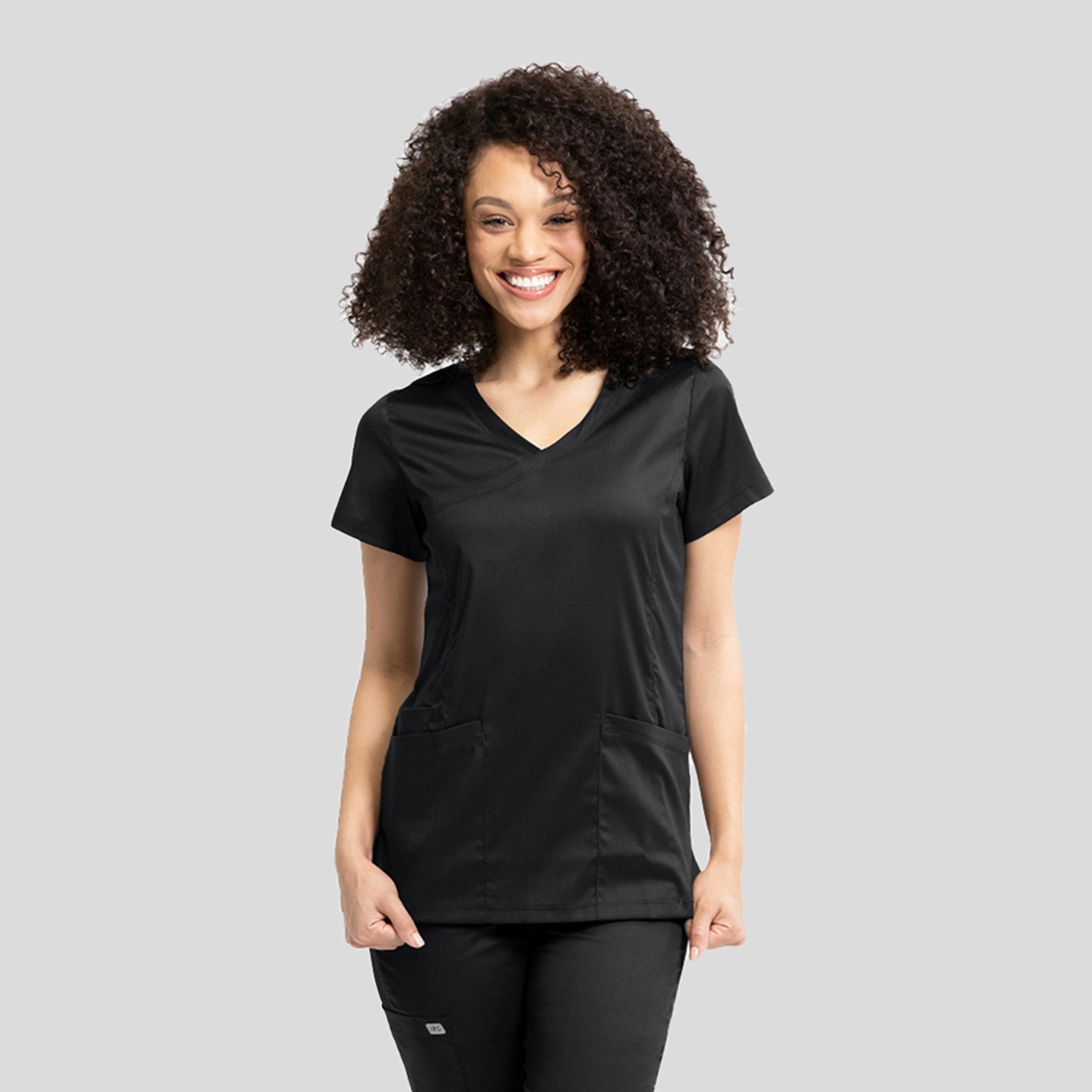 Women’s Mock Wrap Knit Side Top