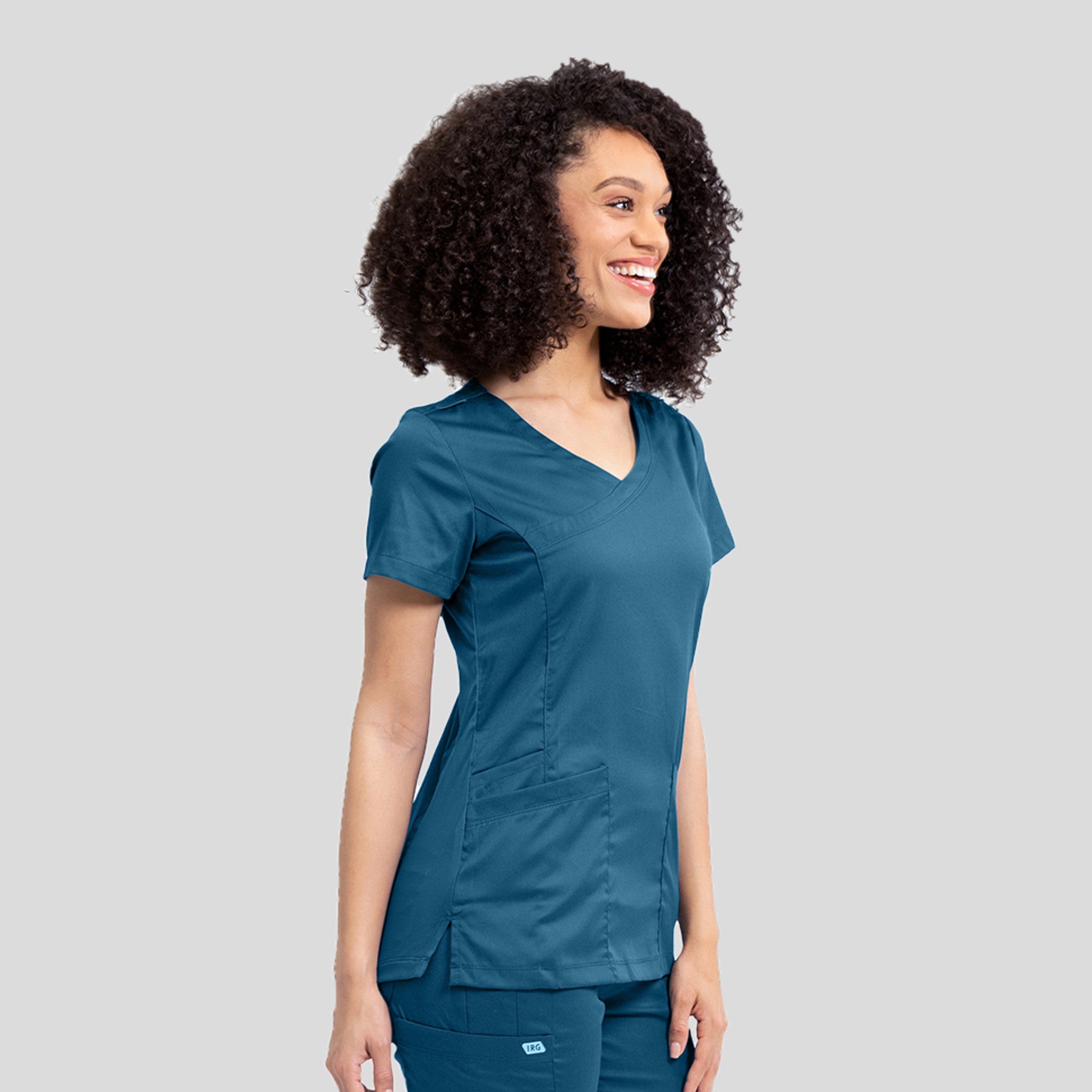 Women’s Mock Wrap Knit Side Top