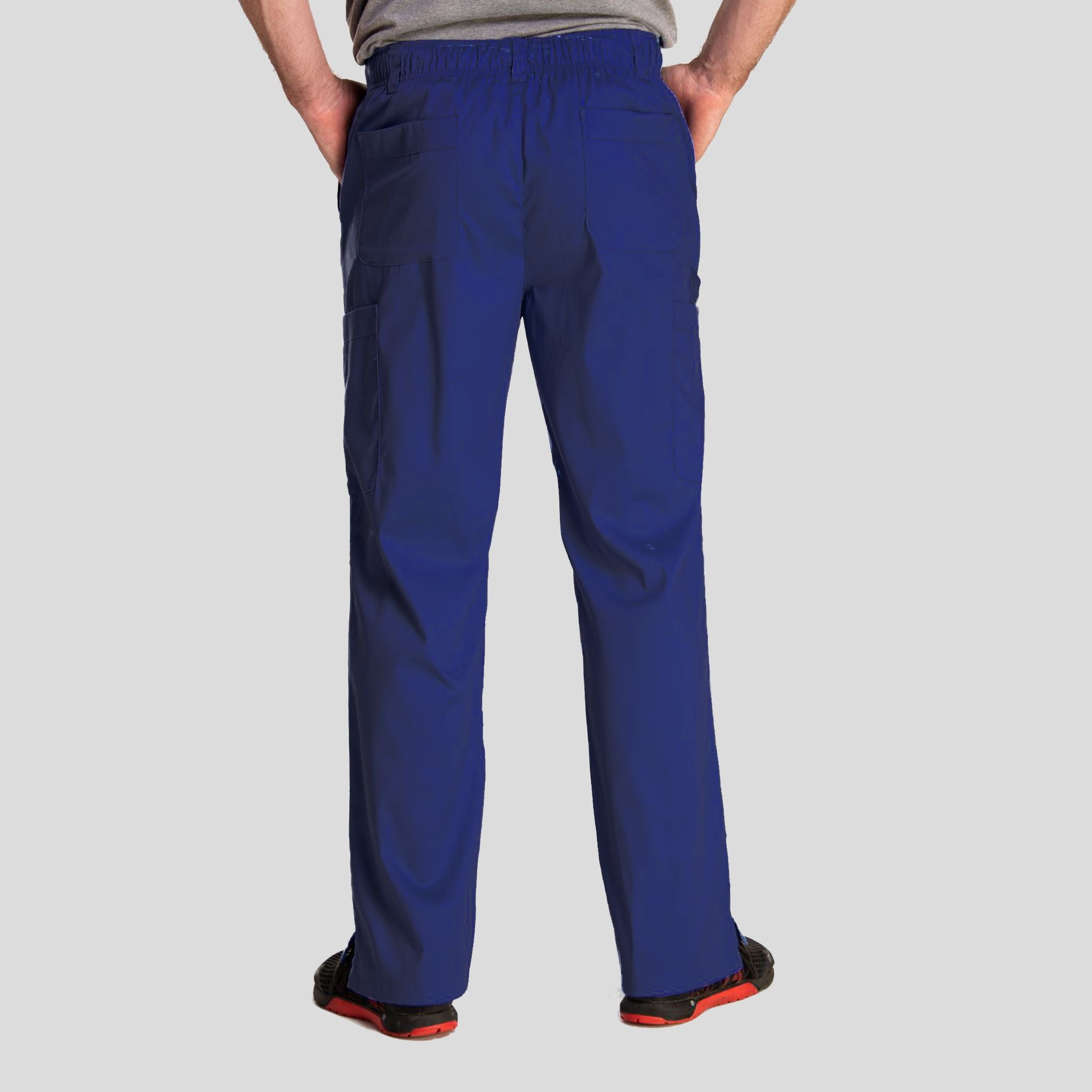 Men's Half Elastic Waistband Pant