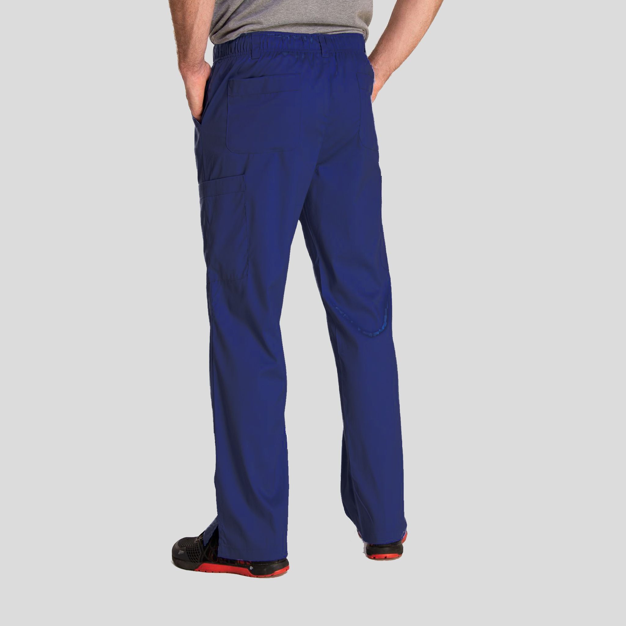 Men's Half Elastic Waistband Pant