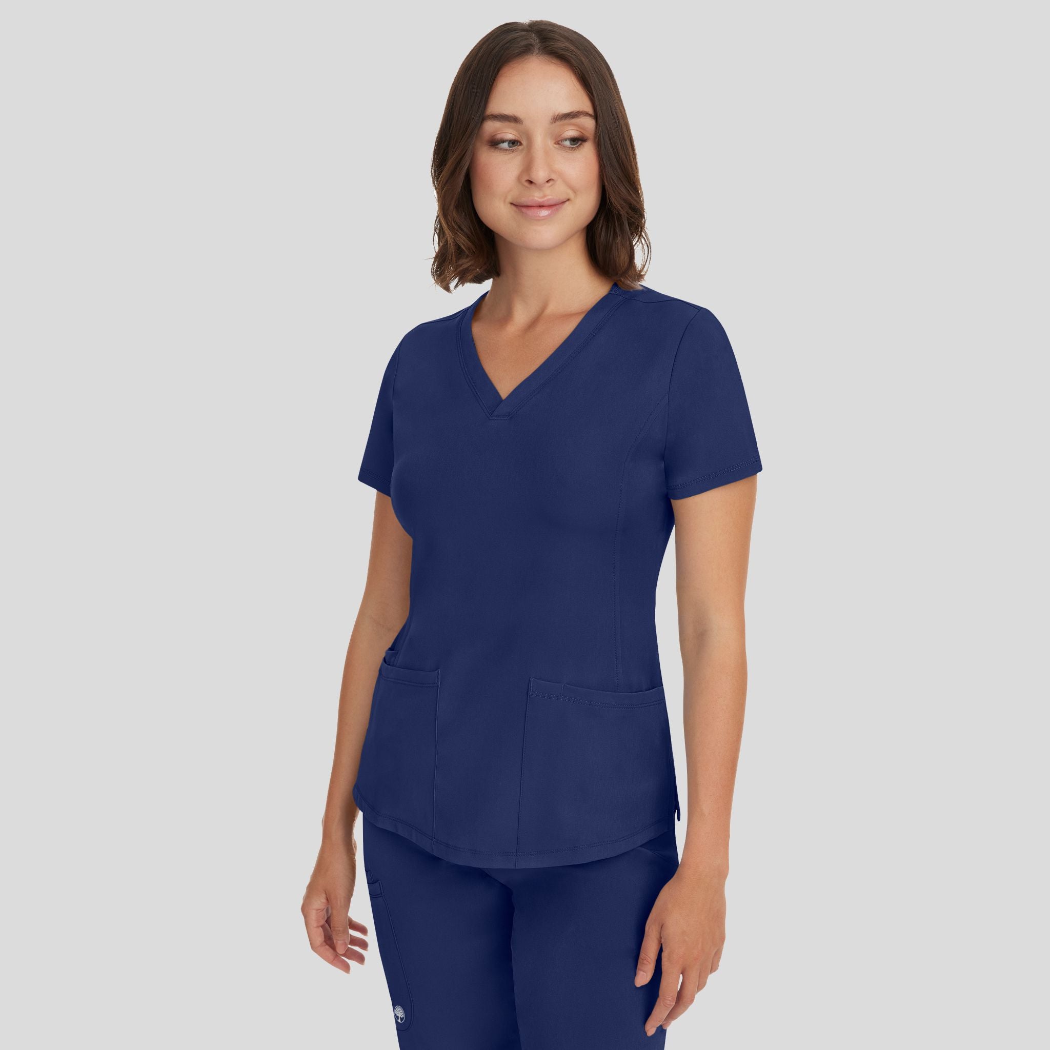 Women's Monica V-Neck Solid Scrub Top