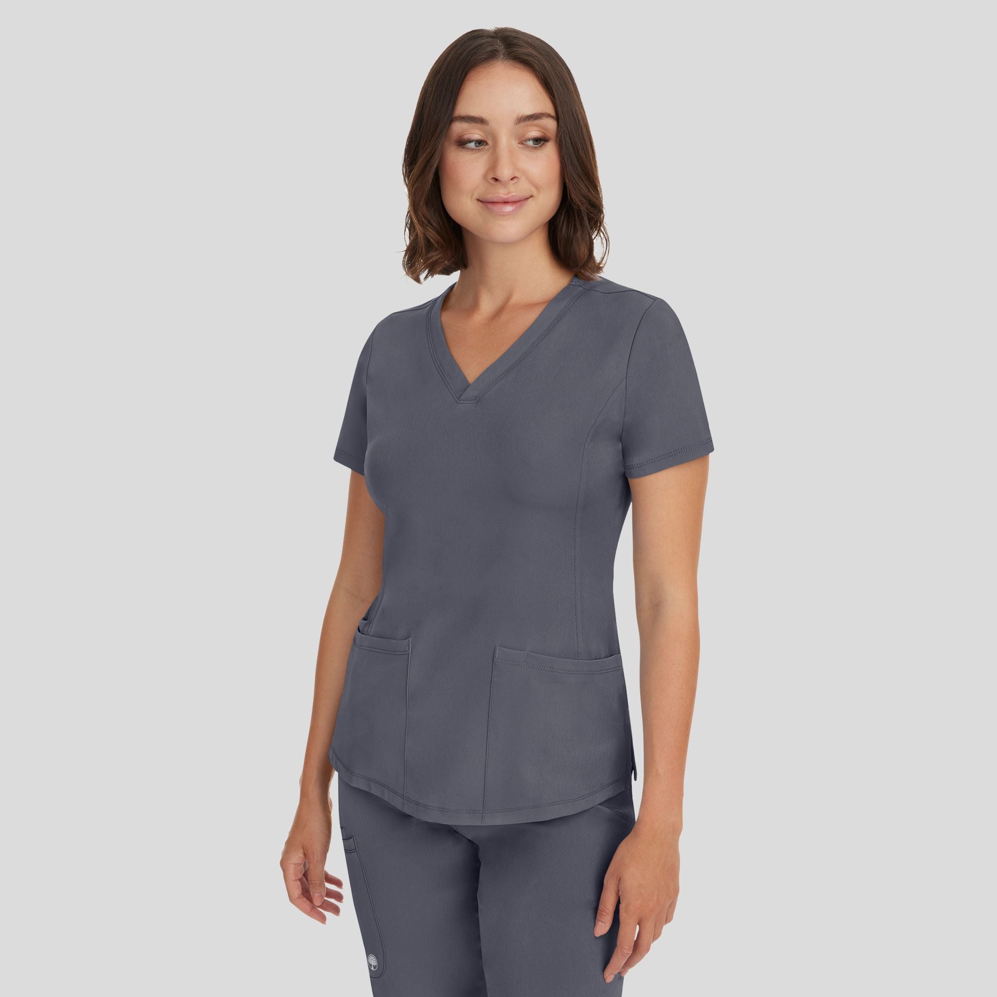 Women's Monica V-Neck Solid Scrub Top