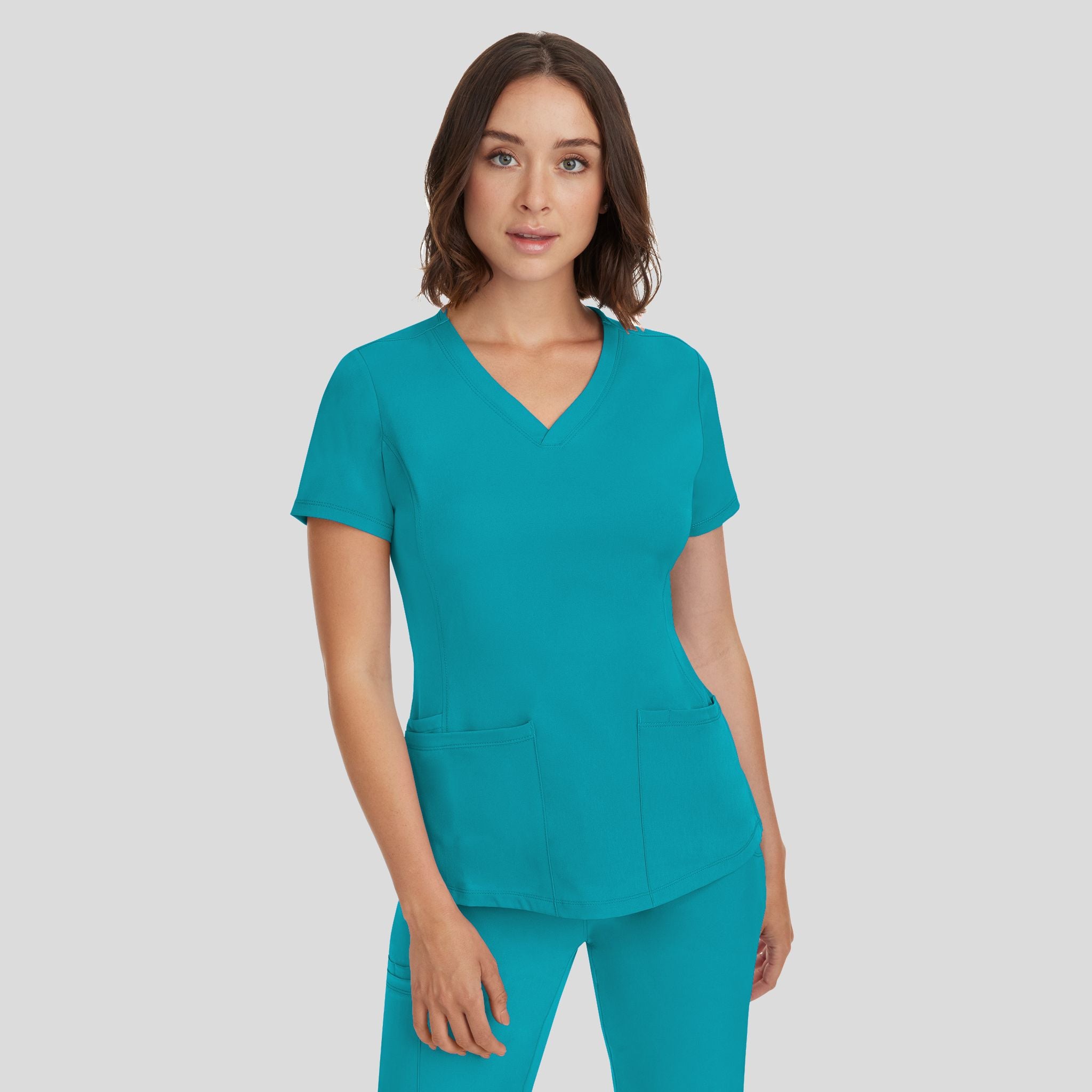 Women's Monica V-Neck Solid Scrub Top