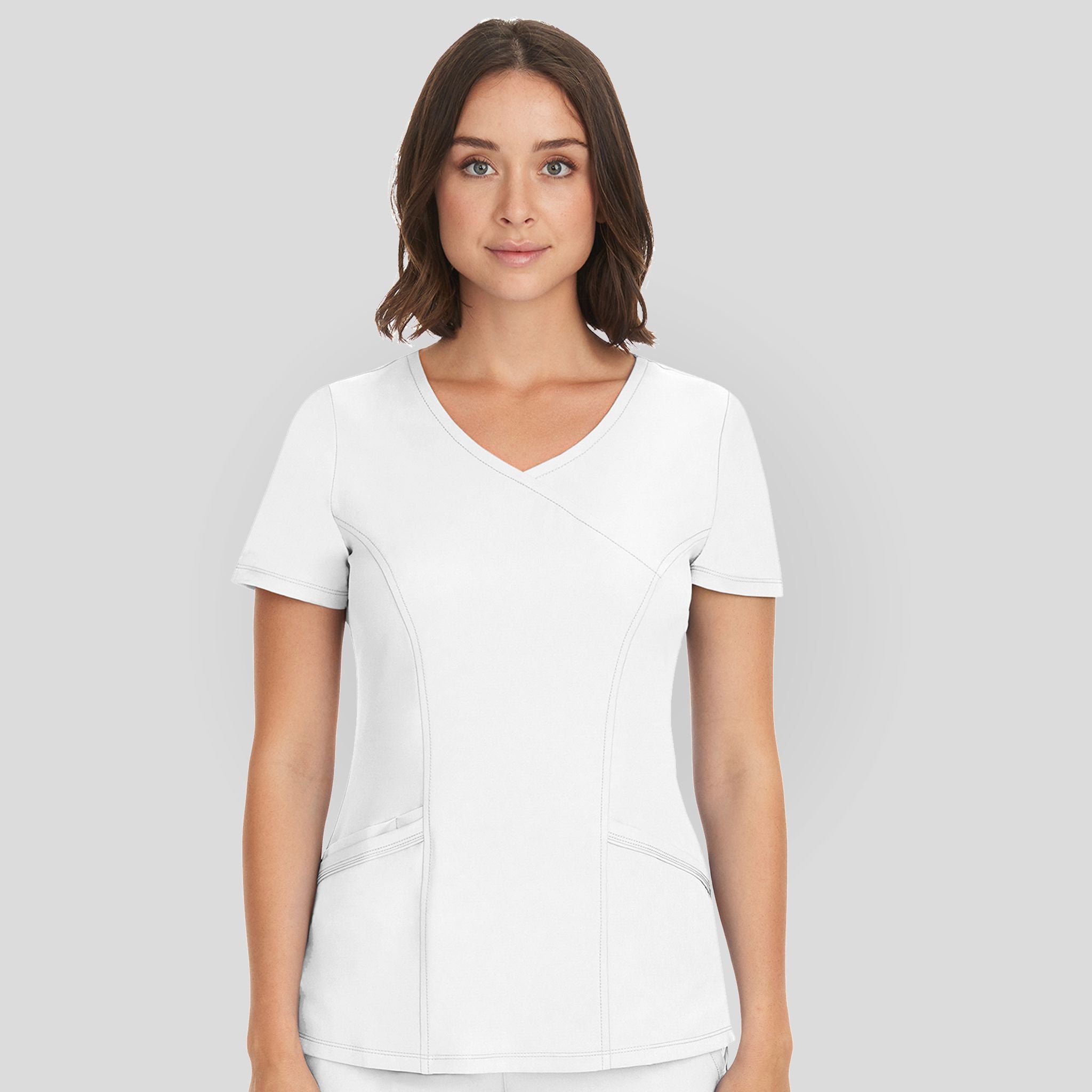 Women's Monica V-Neck Solid Scrub Top