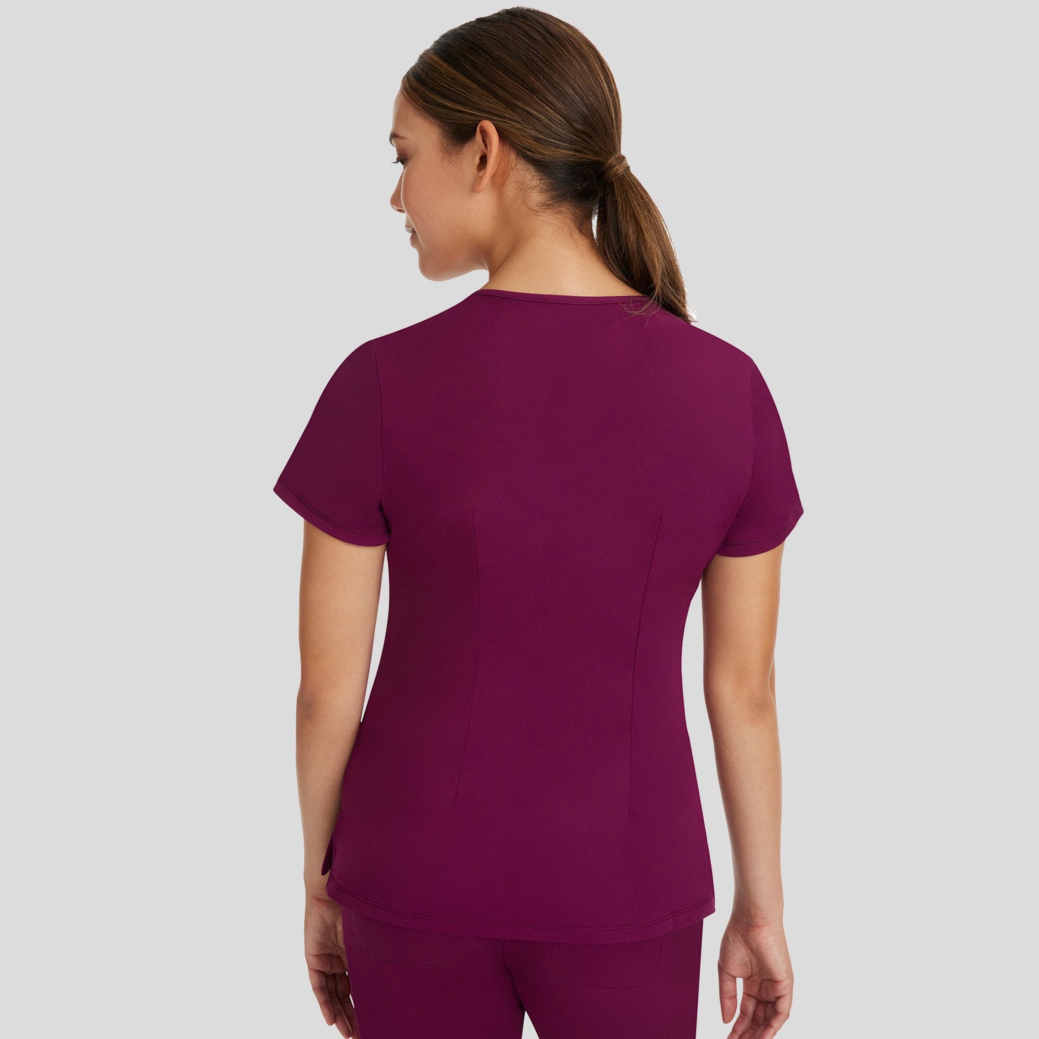 Women's Monica V-Neck Solid Scrub Top