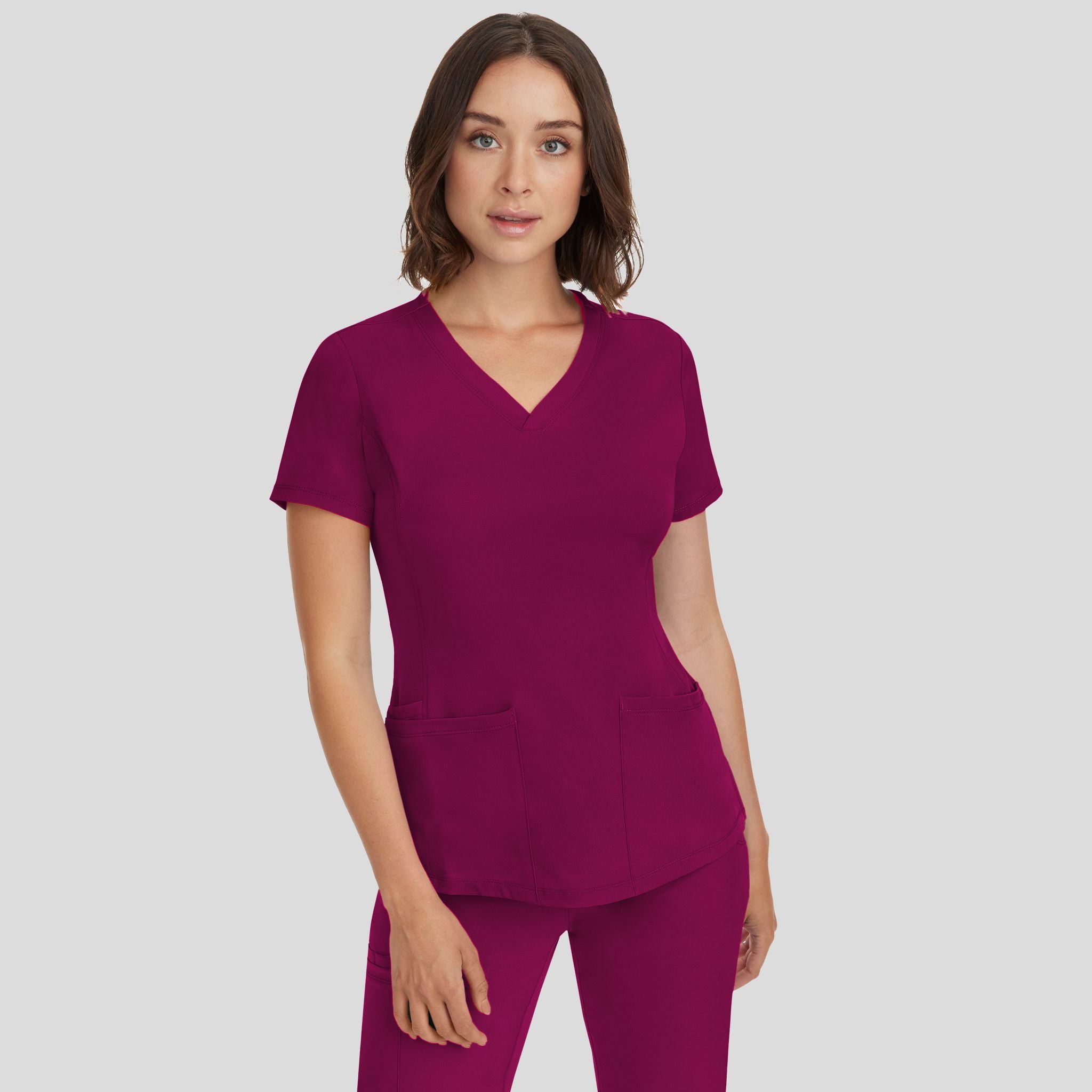 Women's Monica V-Neck Solid Scrub Top