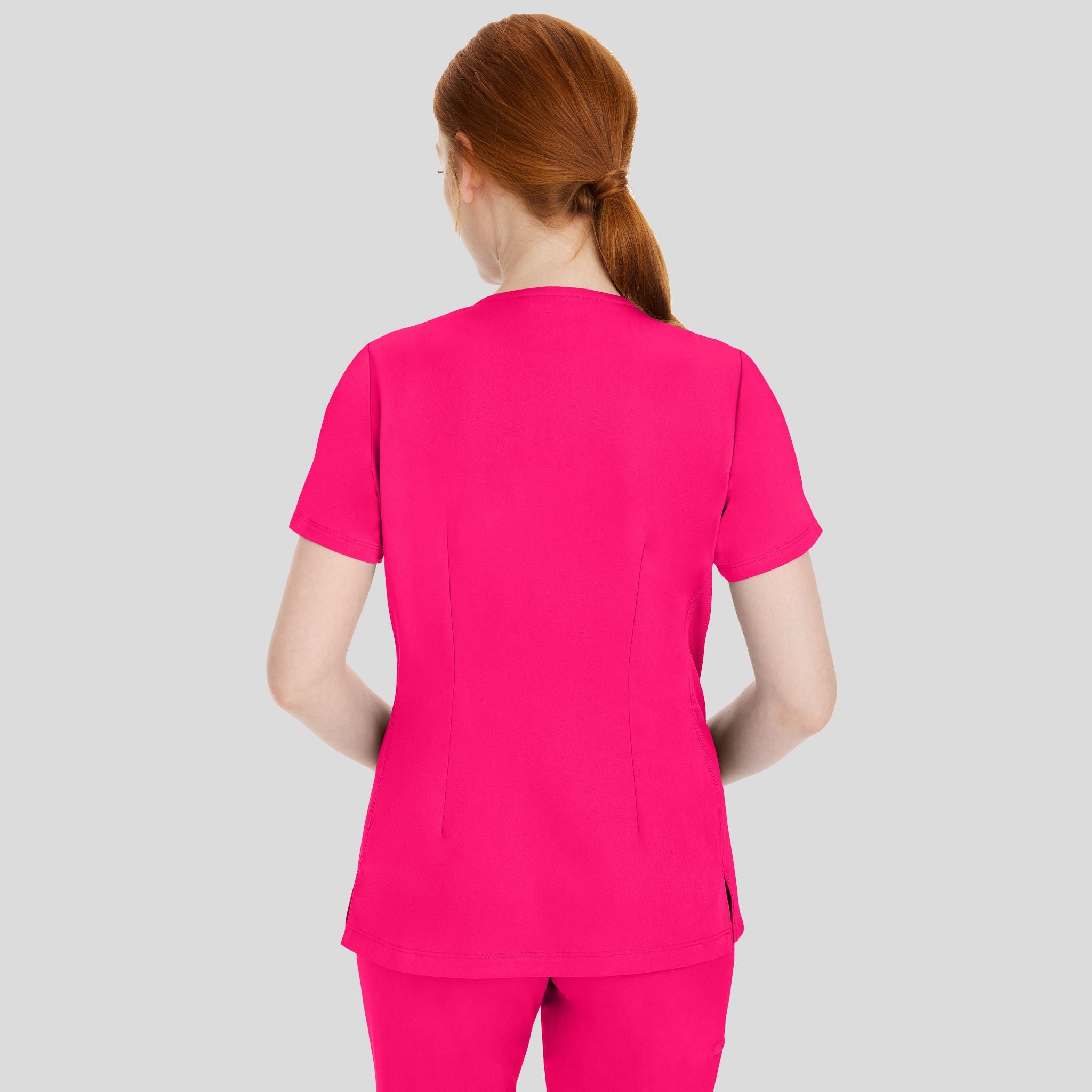 Women's Mariah Rib Trim Scrub Top