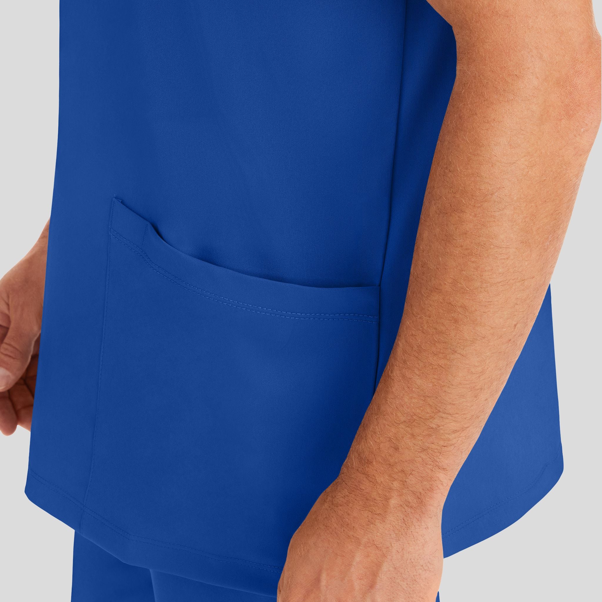 Men's Matthew V-Neck Solid Scrub Top