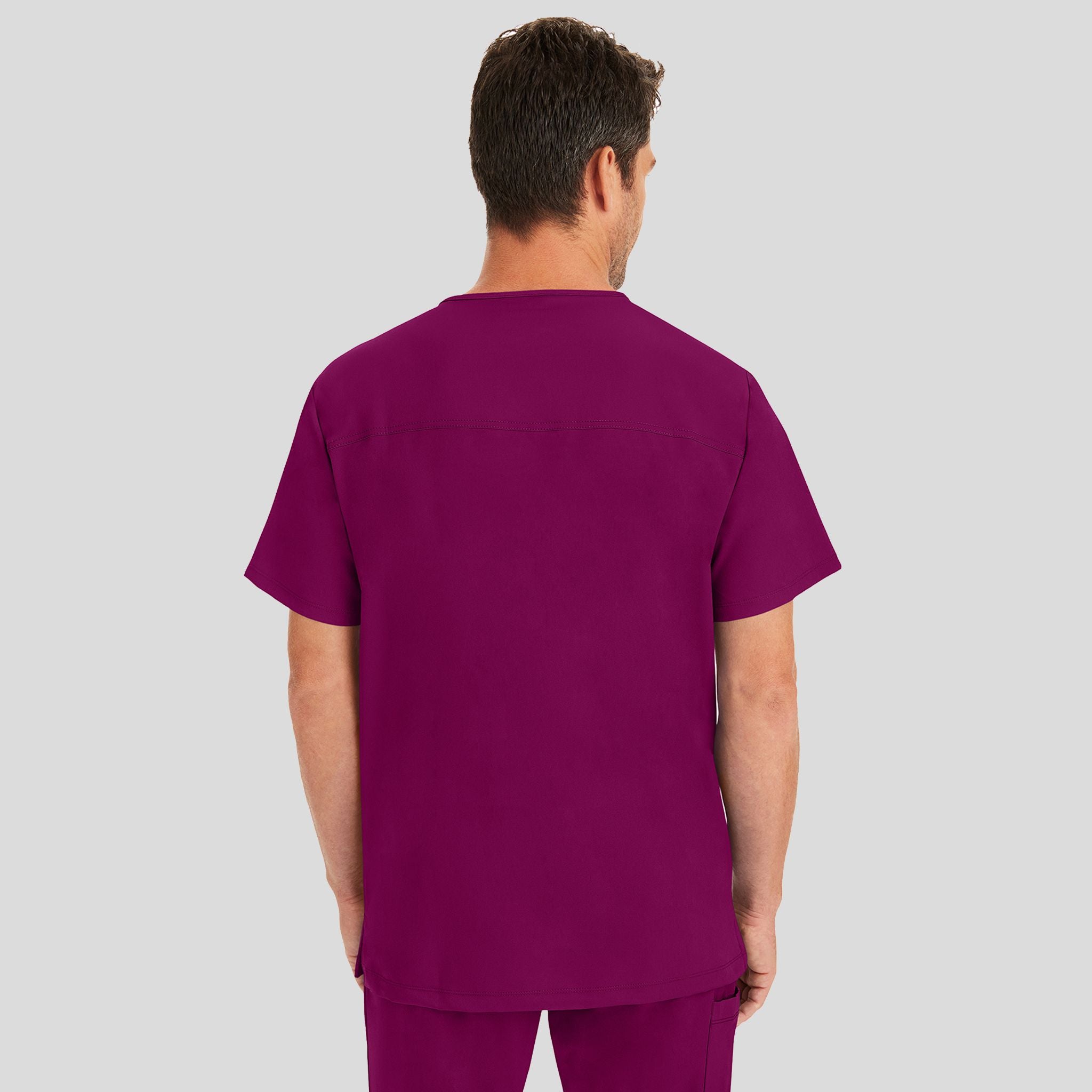 Men's Matthew V-Neck Solid Scrub Top