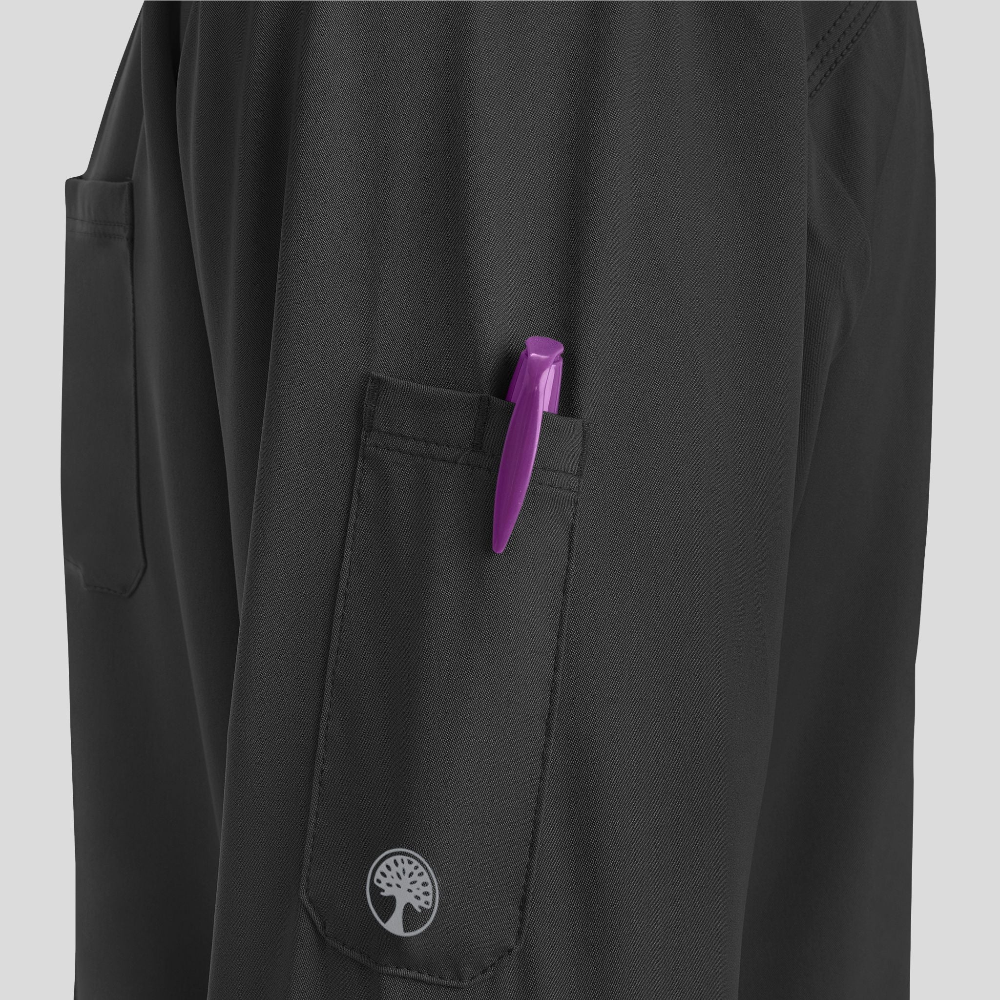 Men's Michael Zip Front Solid Scrub Jacket