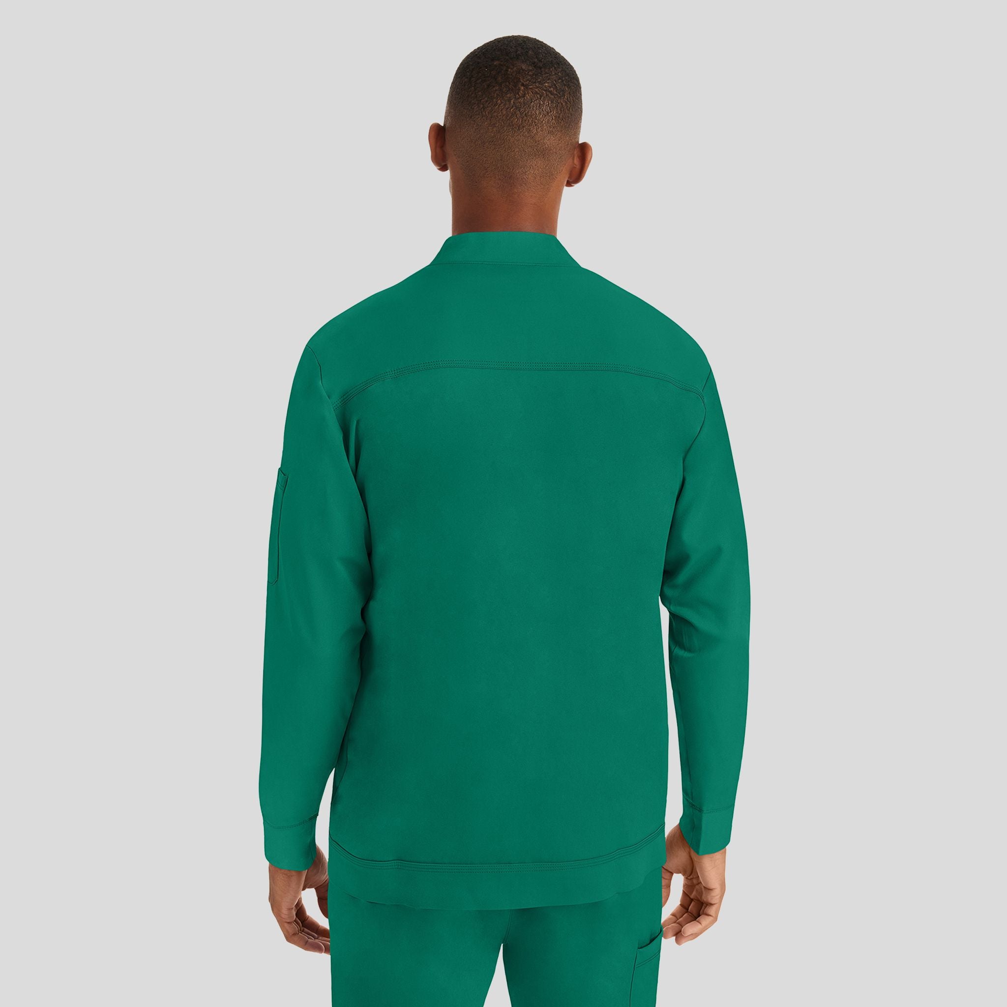 Men's Michael Zip Front Solid Scrub Jacket