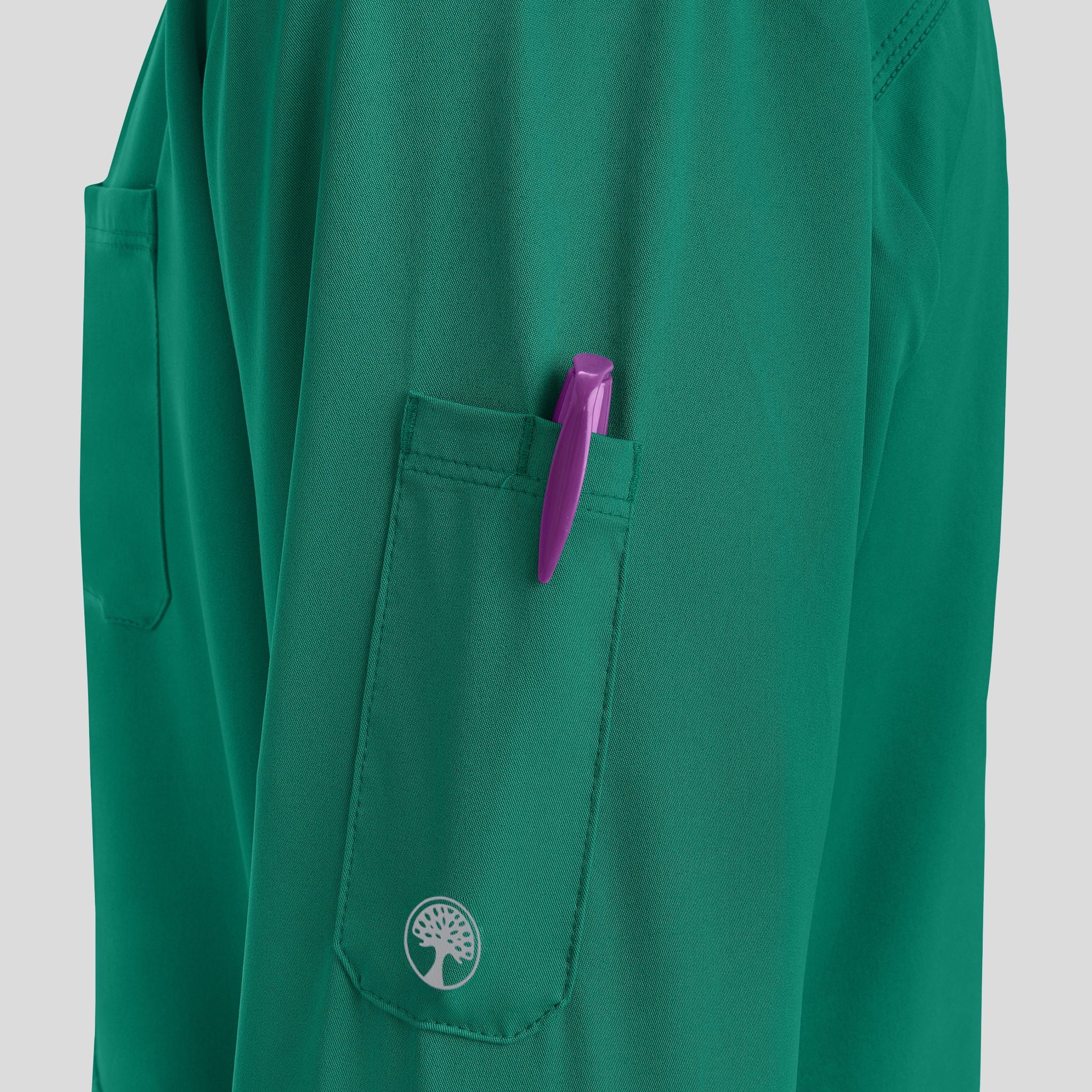 Men's Michael Zip Front Solid Scrub Jacket