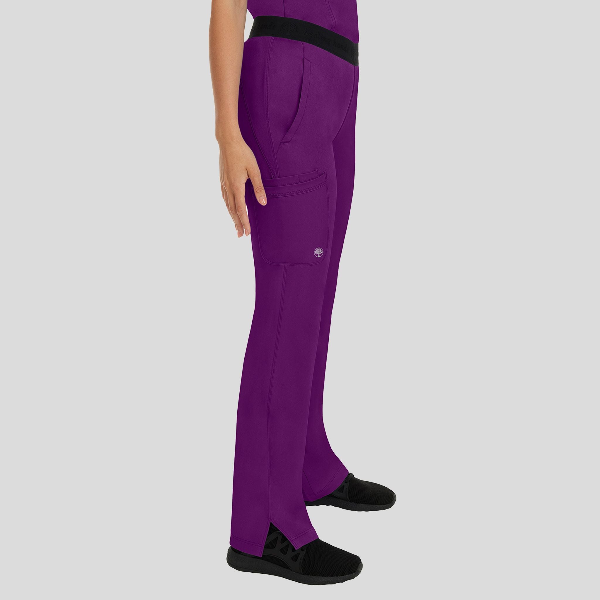 Women's Rachel Elastic Waistband Cargo Scrub Pant