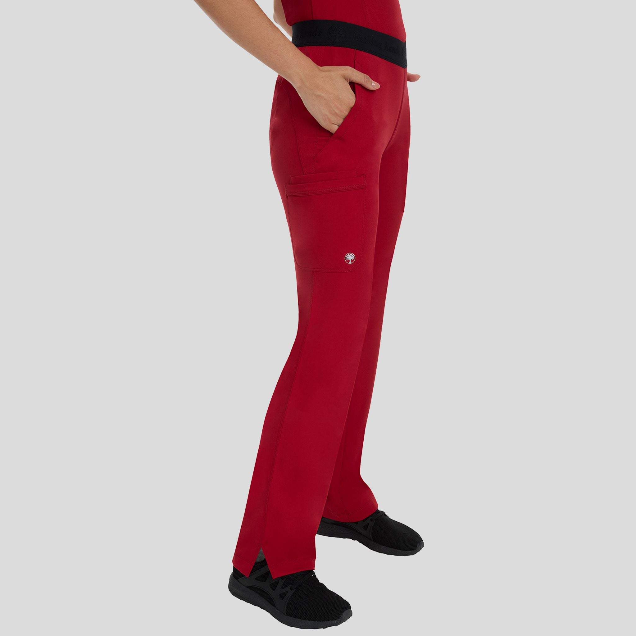 Women's Rachel Elastic Waistband Cargo Scrub Pant