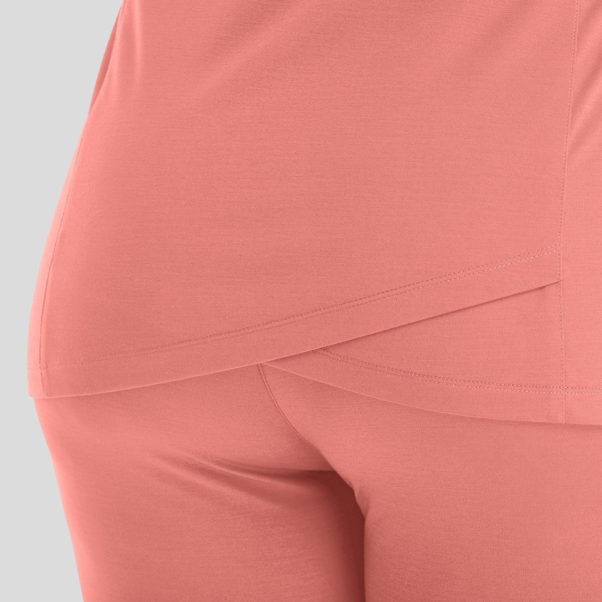 Women's Curved V-Neck Top