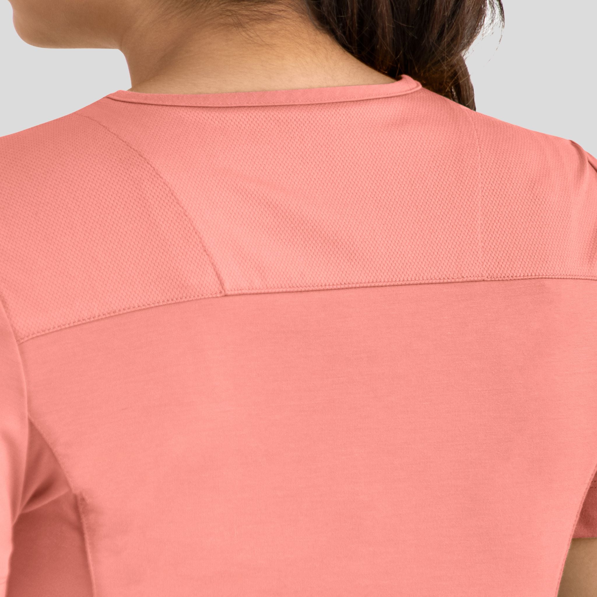 Women's Curved V-Neck Top