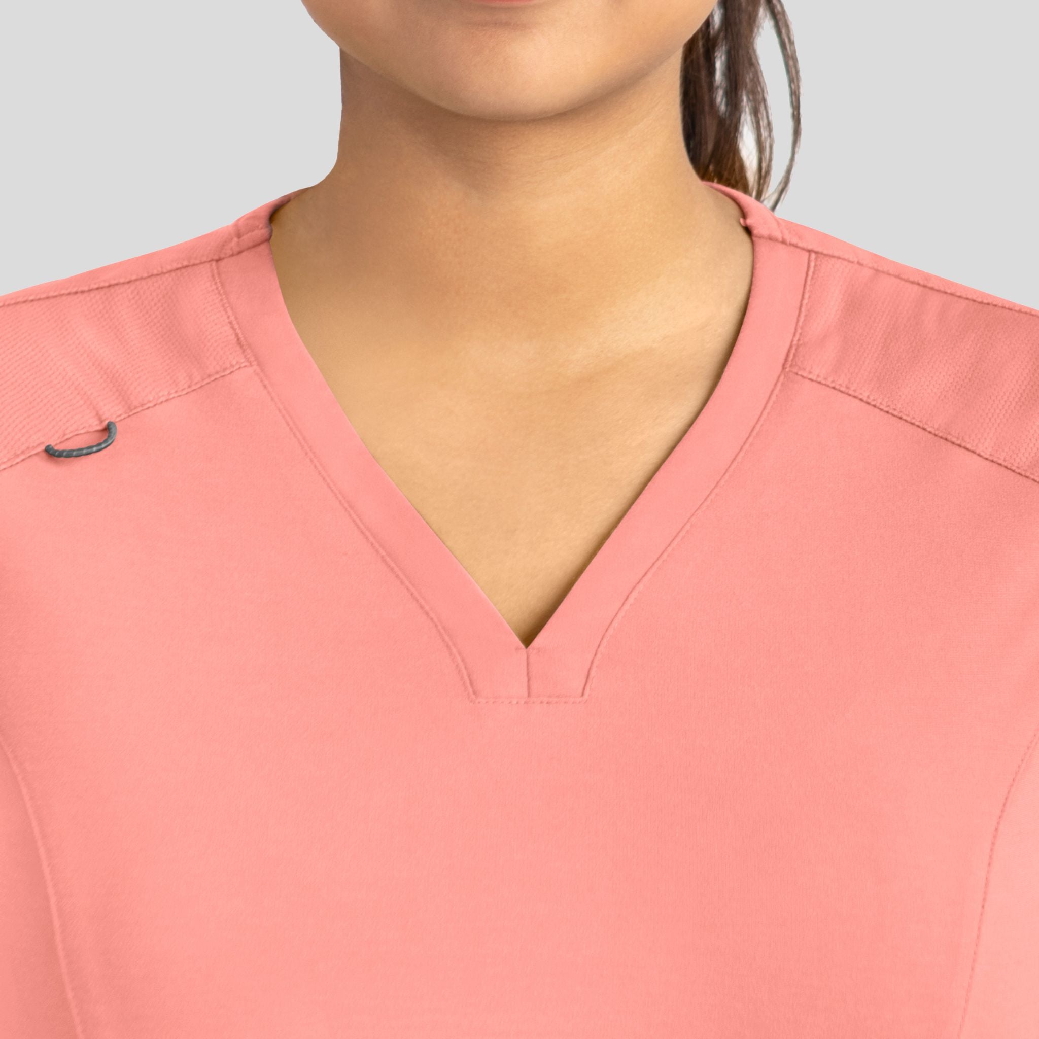 Women's Curved V-Neck Top