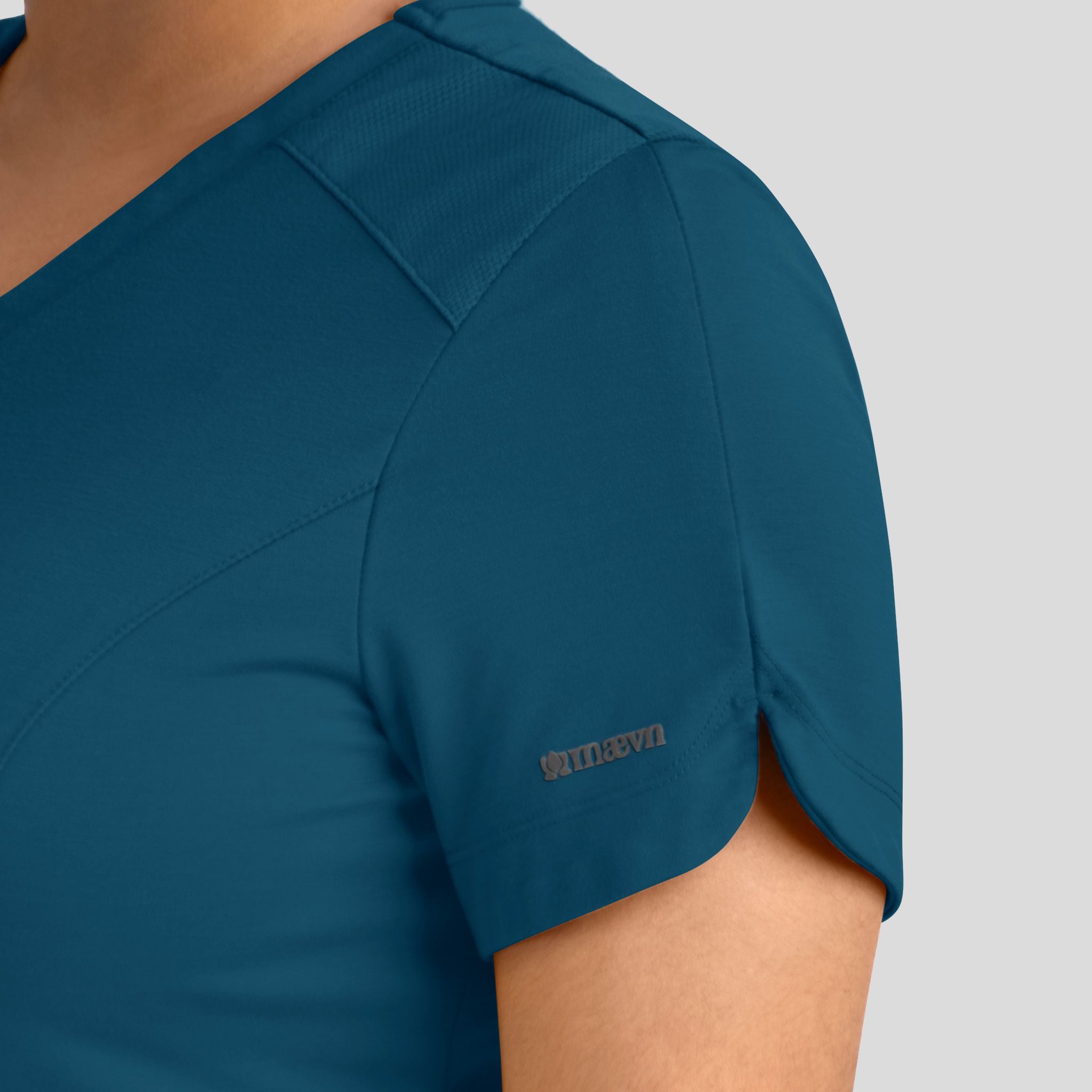 Women's Curved V-Neck Top