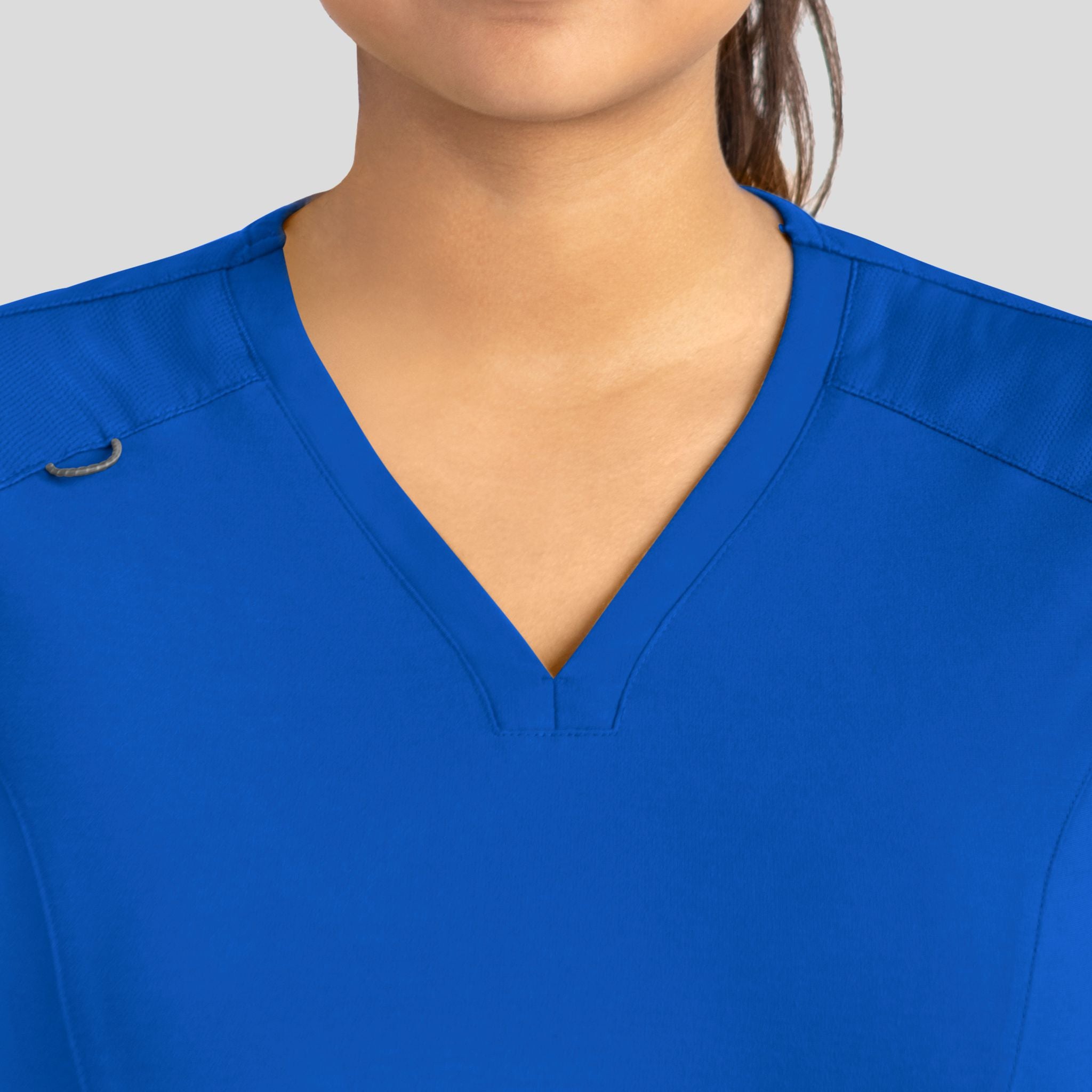 Women's Curved V-Neck Top