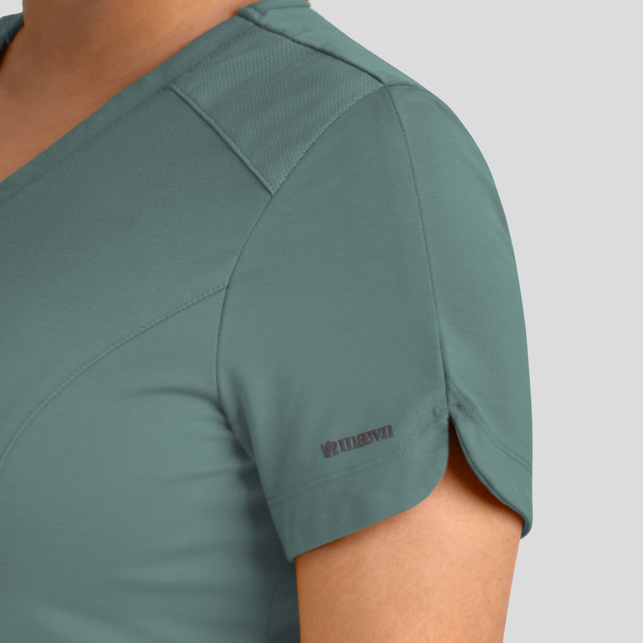 Women's Curved V-Neck Top