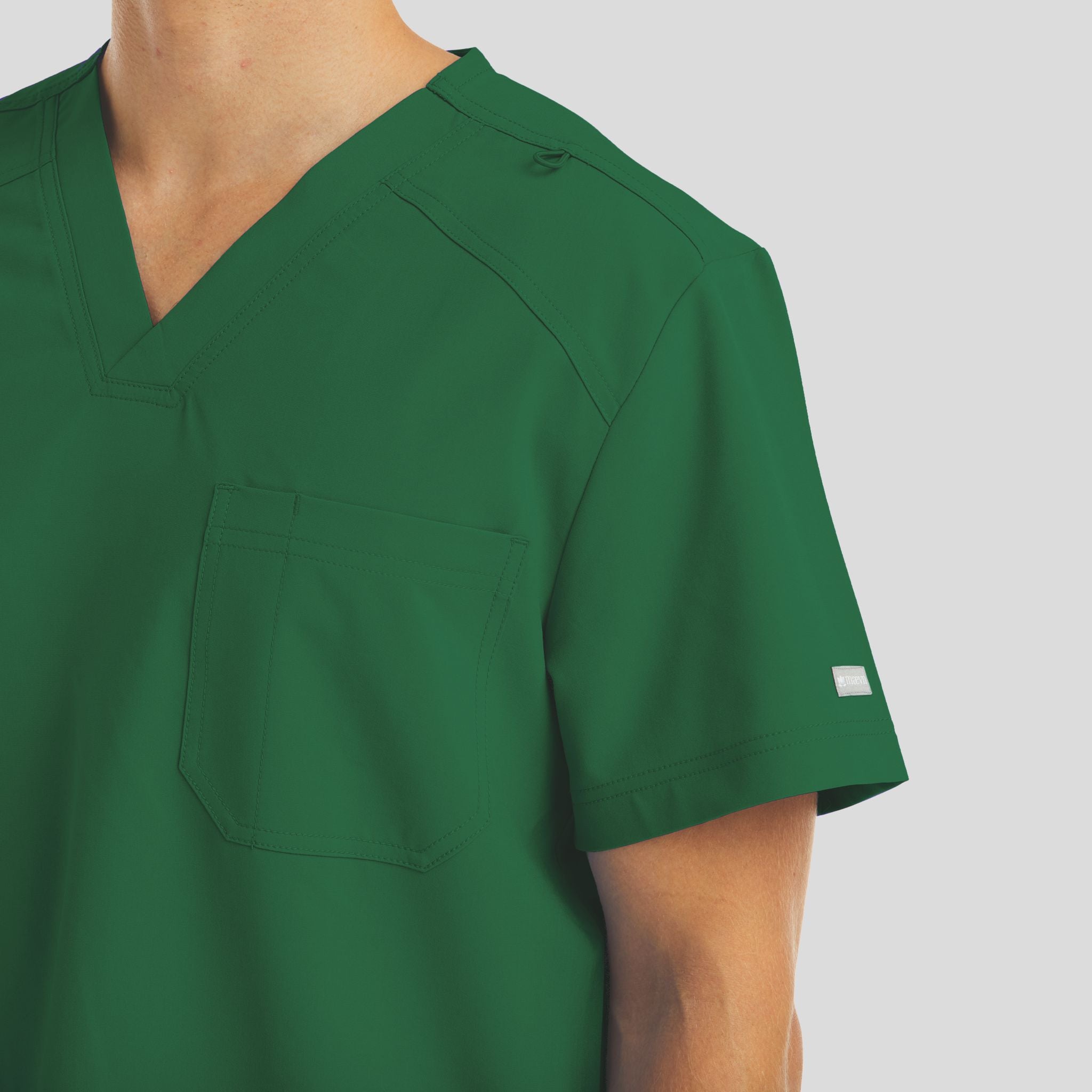 Chest Pocket V-neck Top