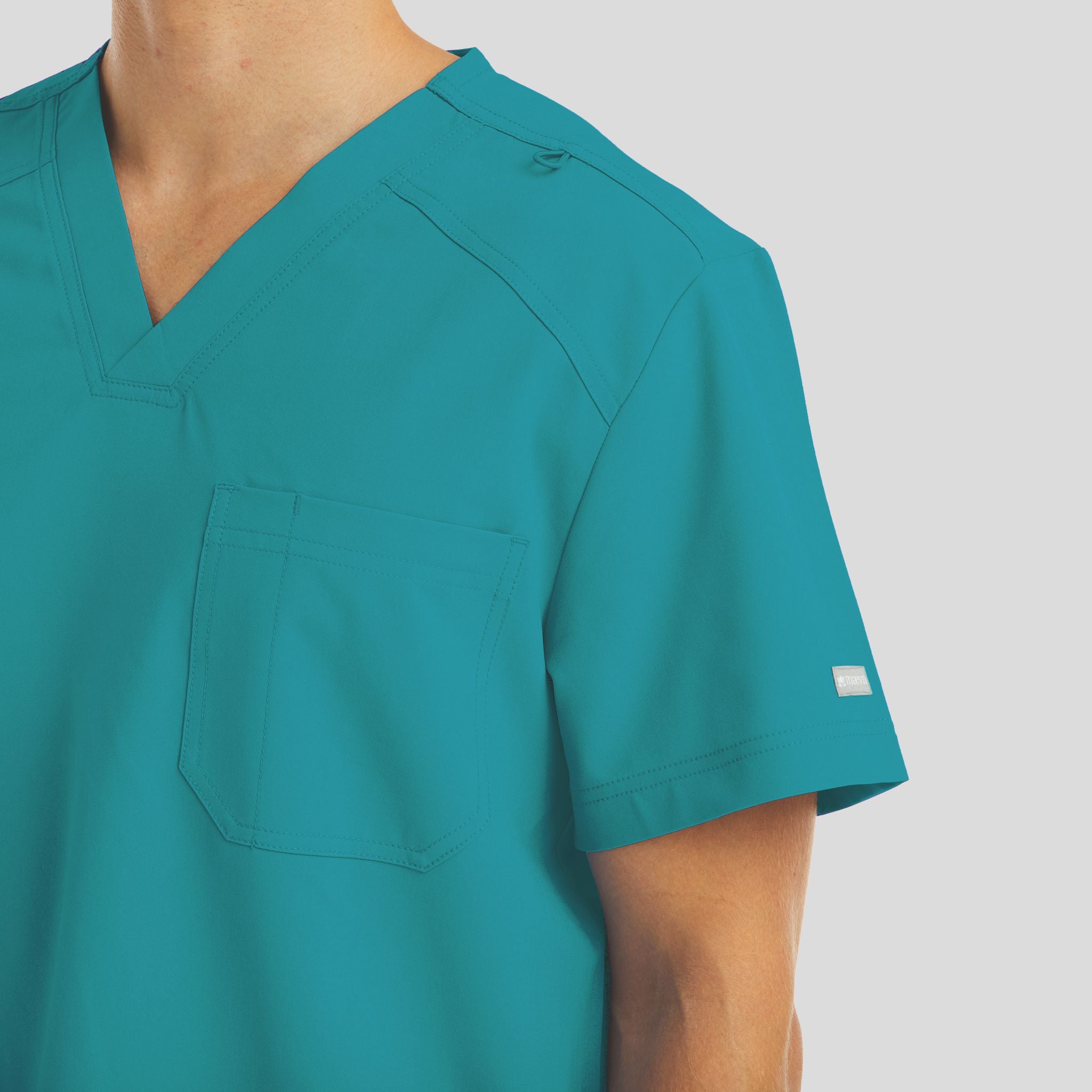 Chest Pocket V-neck Top